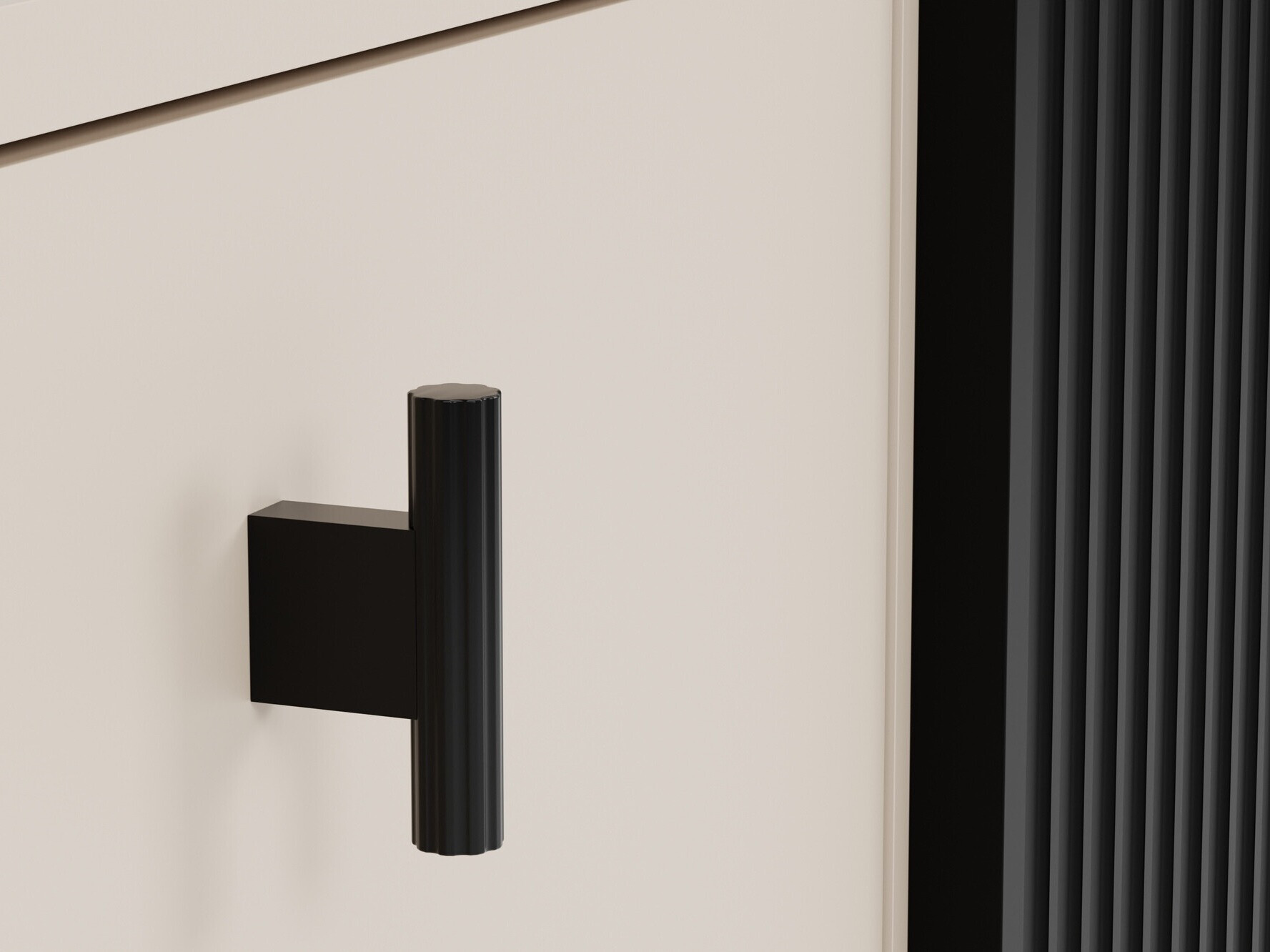 Szekrény Mansfield 101 (Fekete + Kasmír)