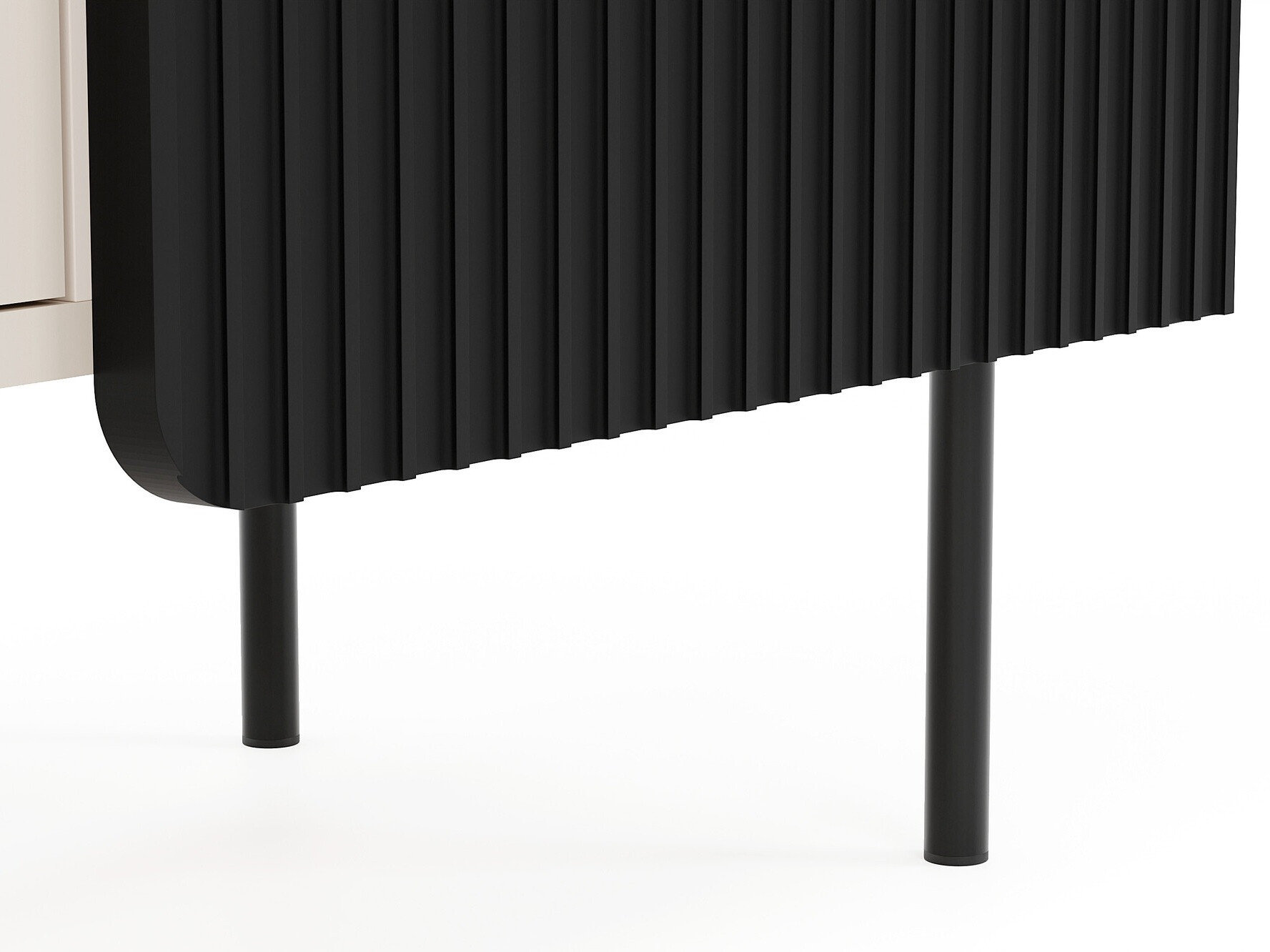 Szekrény Mansfield 101 (Fekete + Kasmír)