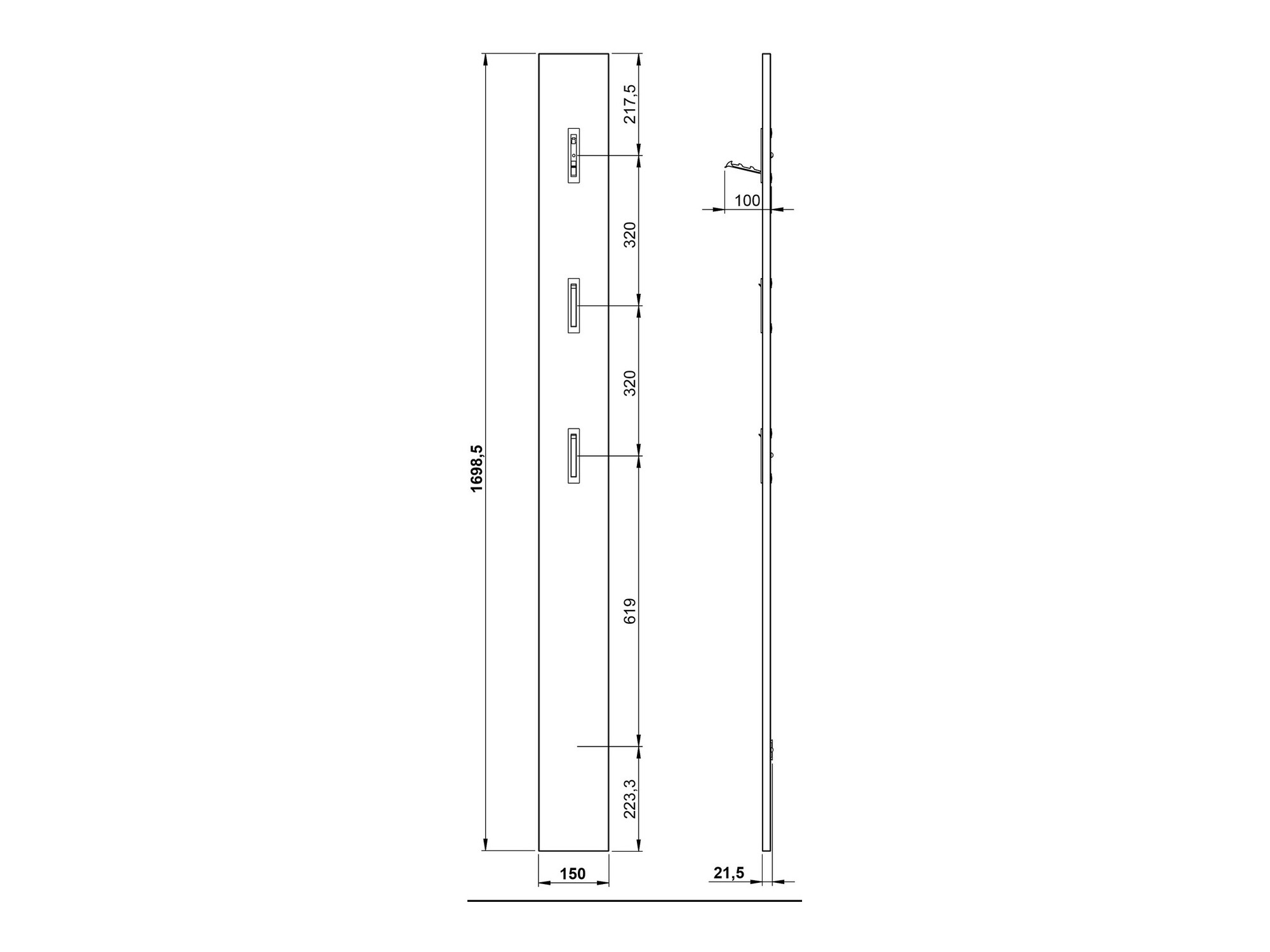Előszoba garnitúra Lircamu 102 (Fehér)