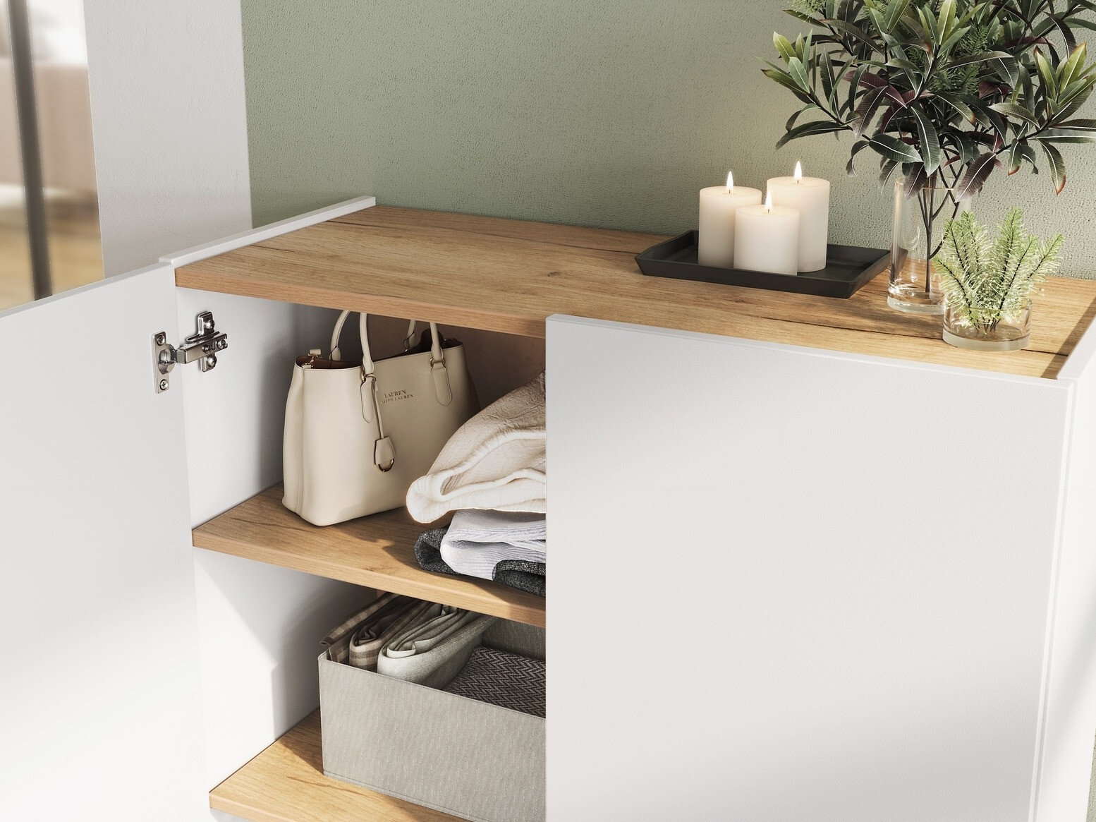 Előszoba garnitúra Lircamu 102 (Fehér)