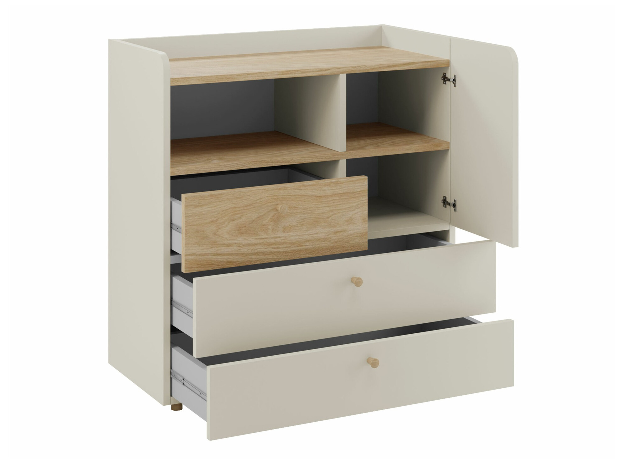 Komód Domcali 109 (Bézs + Tölgy)