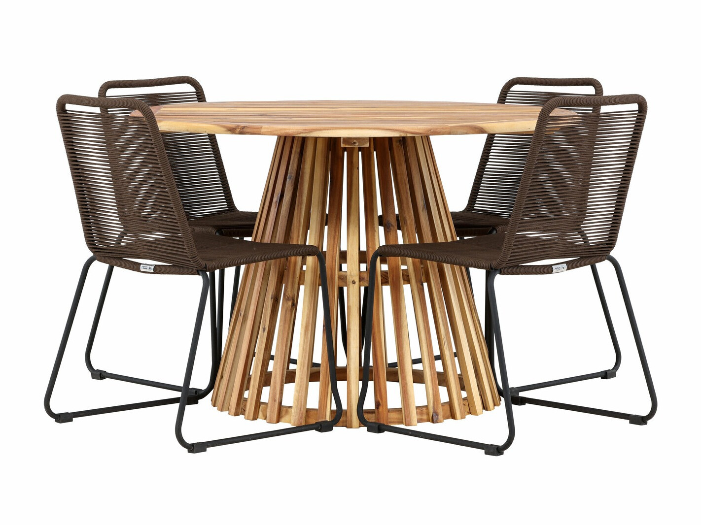 Asztal és szék garnitúra Dallas 4630 (Barna)