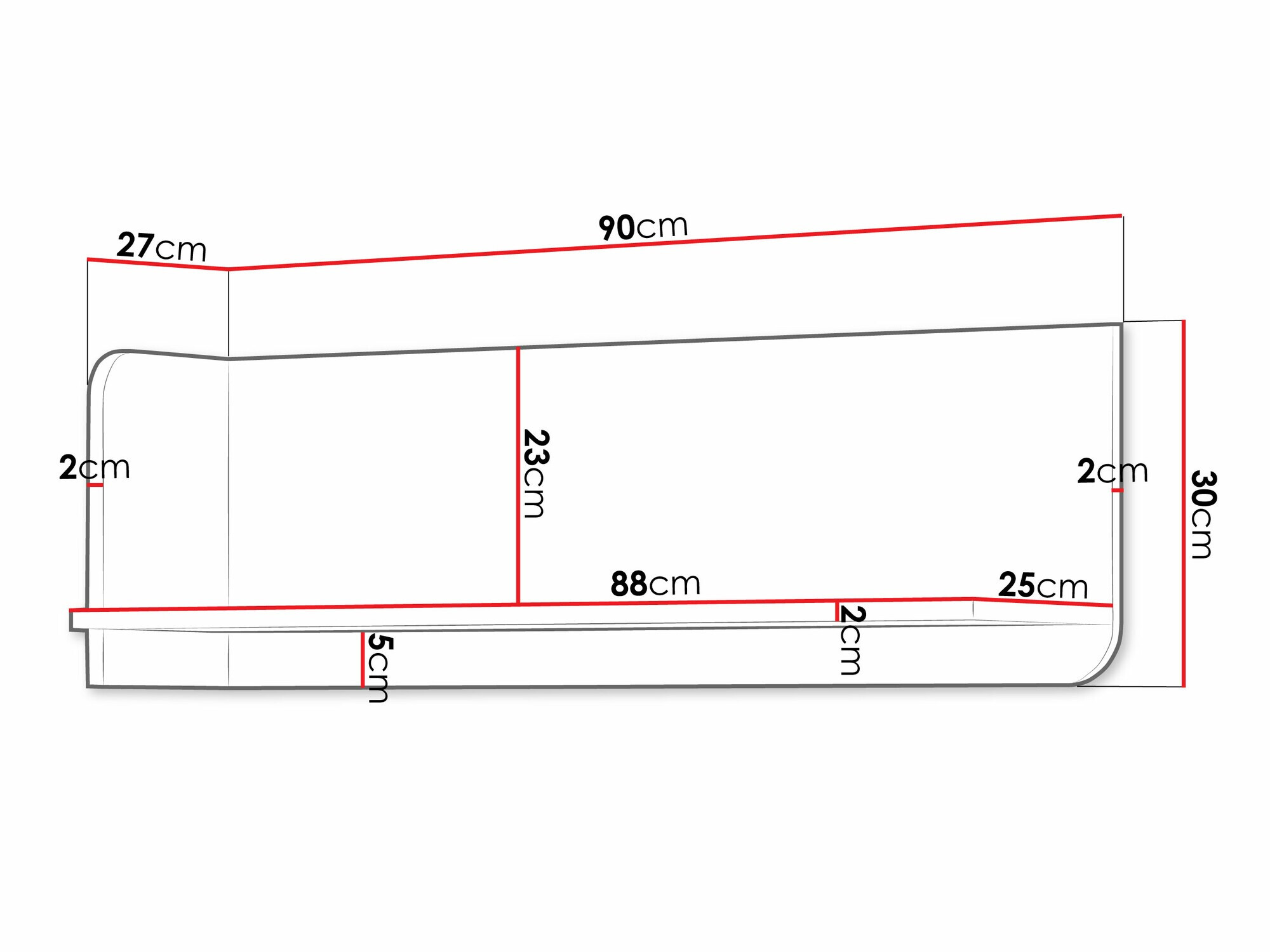 Fali polc Domcali 112