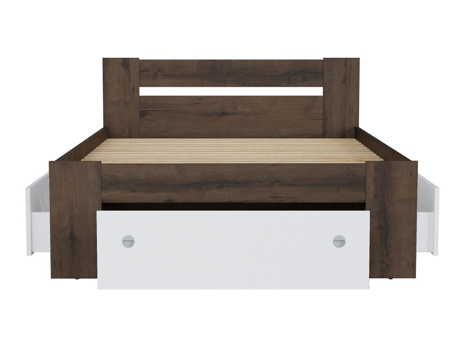 Ágy Novsore 130 (Sötét tölgy)