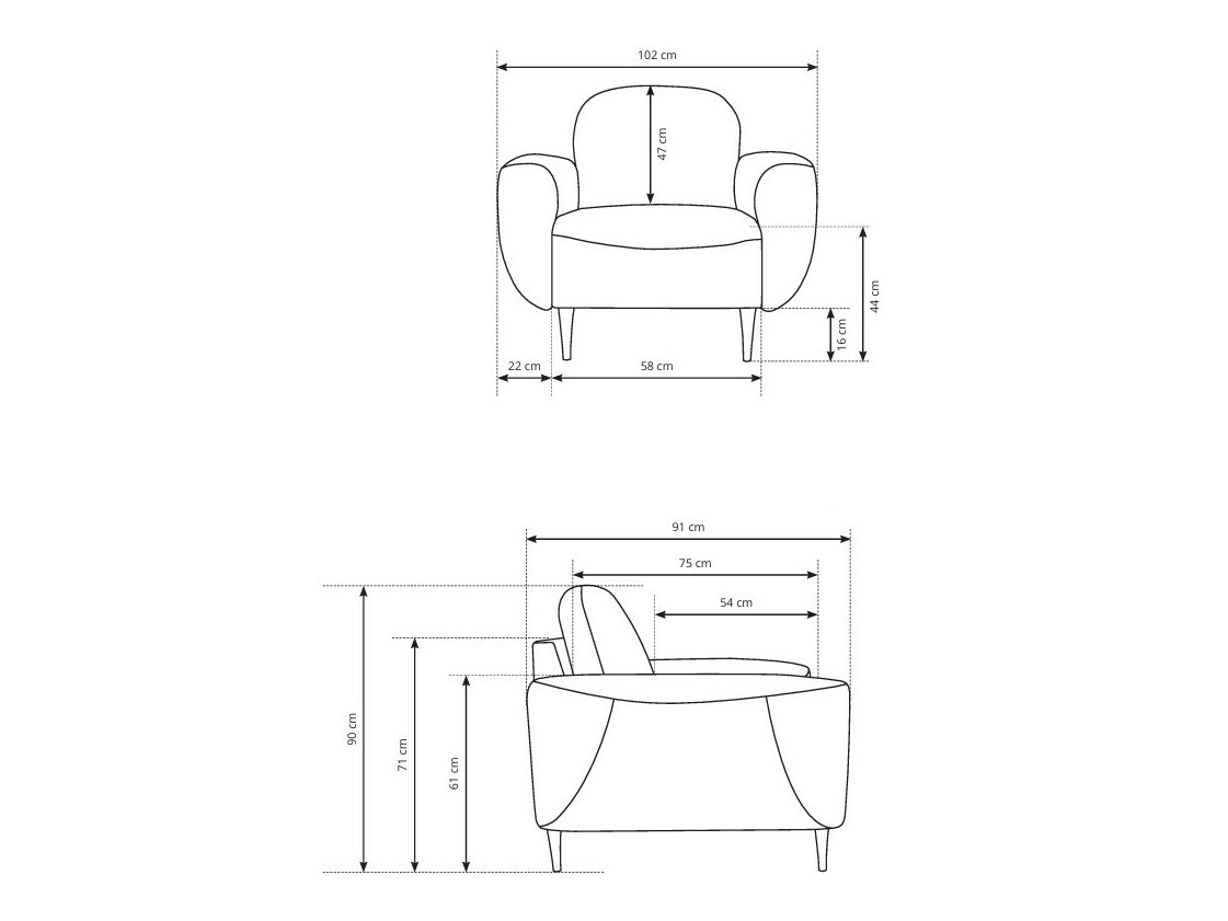 Fotel Kingston 144 (Perfect Harmony 01)