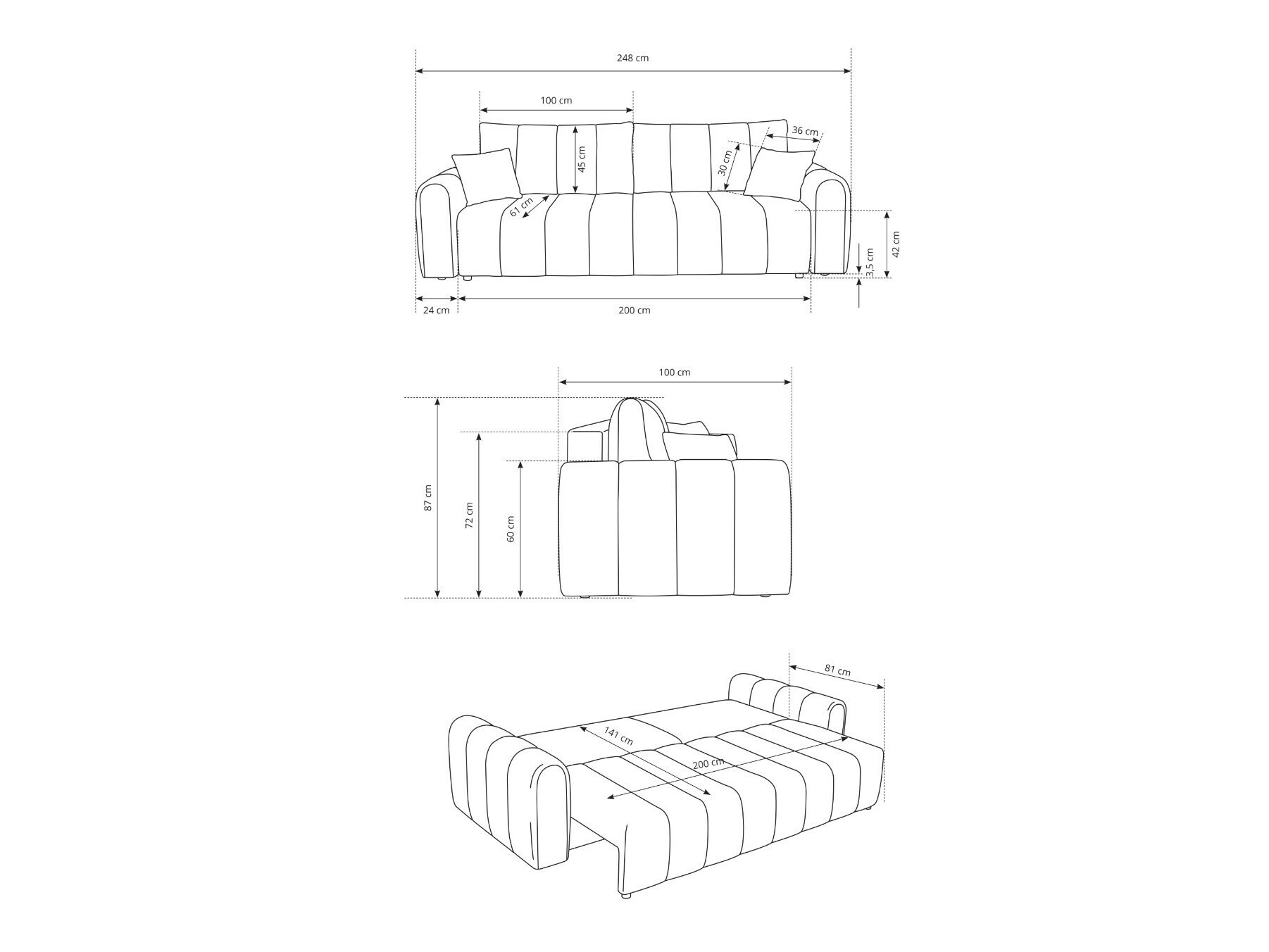Kanapéágy Kingston 159