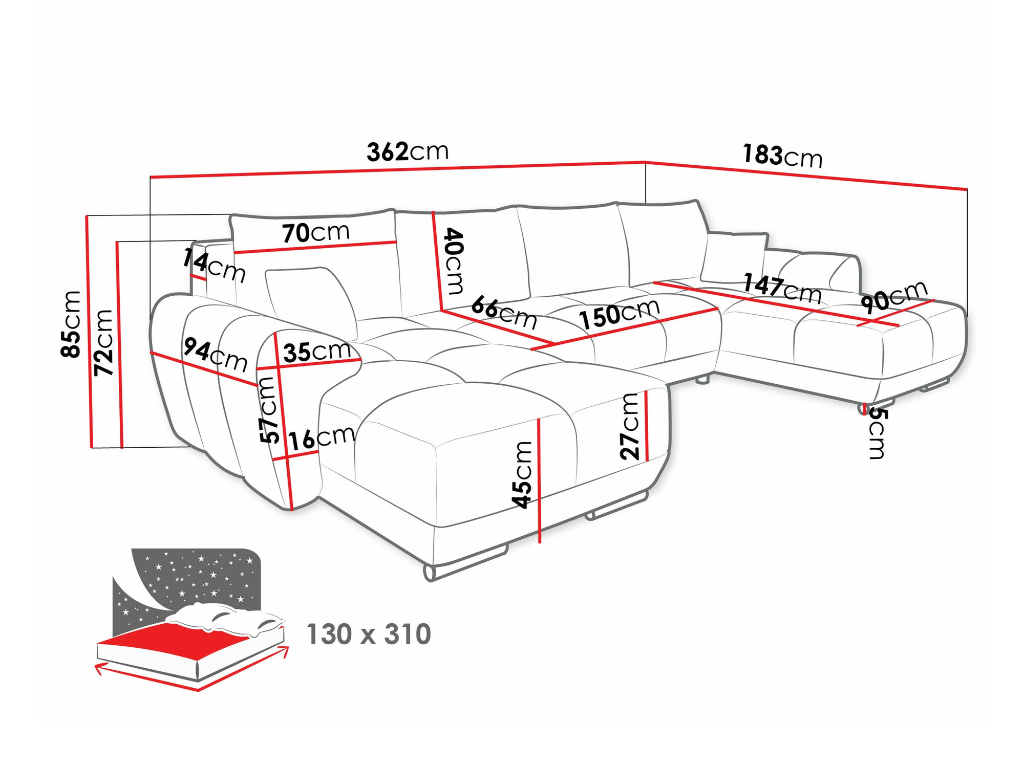 Sarokkanapé Camden 101 (Velo 621)