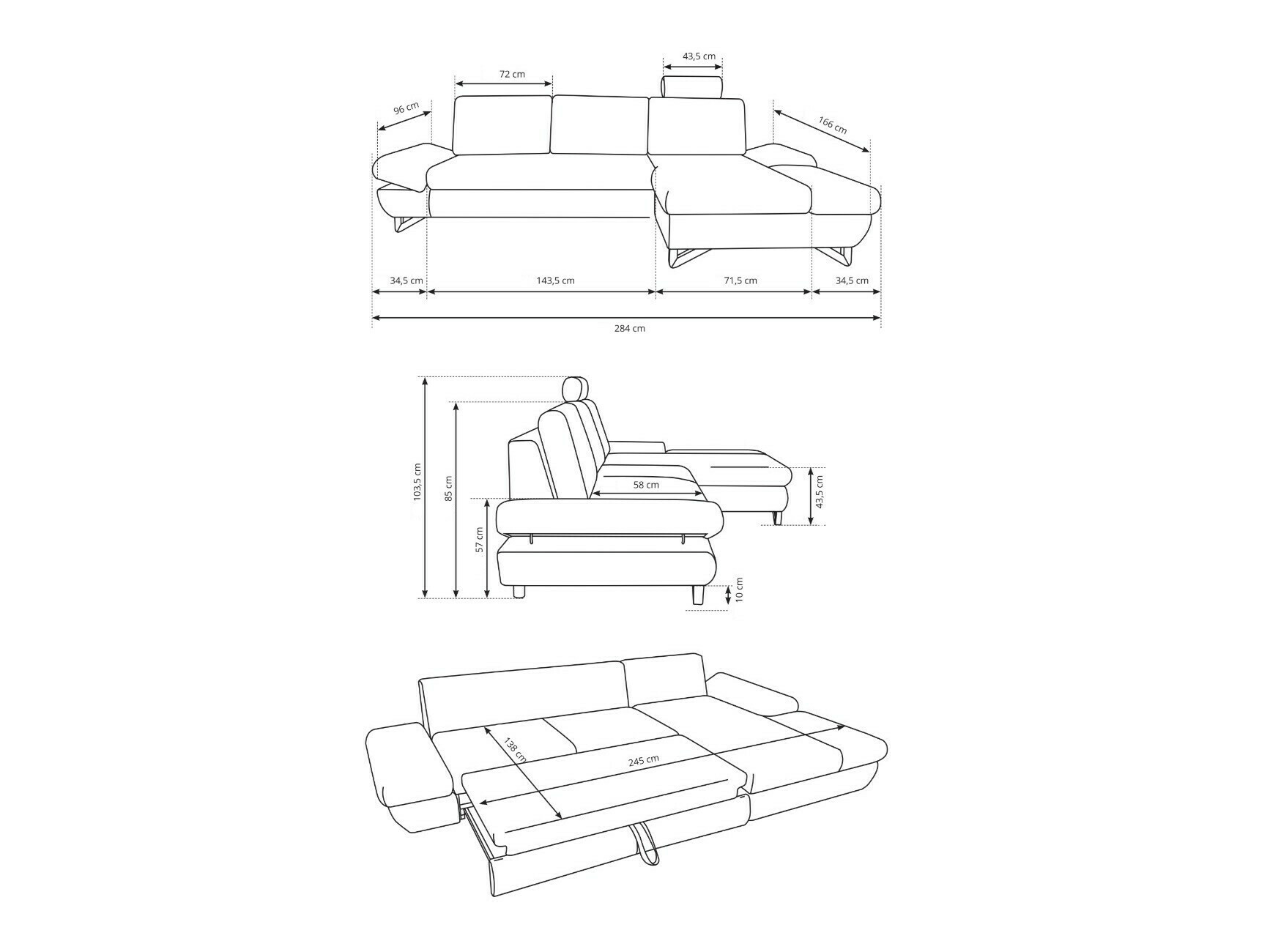 Sarokkanapé Kingston 161 (Sally 12)