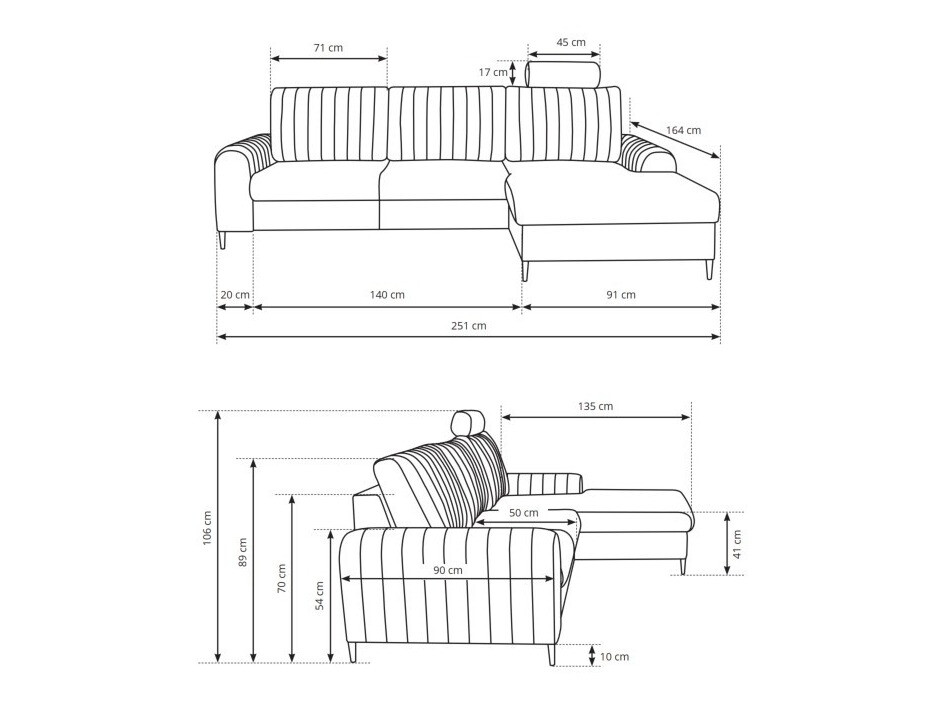 Sarokkanapé Kingston 163 (Loft 2)