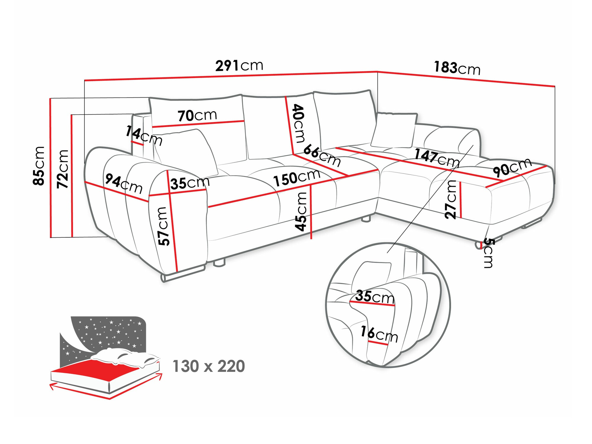 Sarokkanapé Signis (Velo 636)
