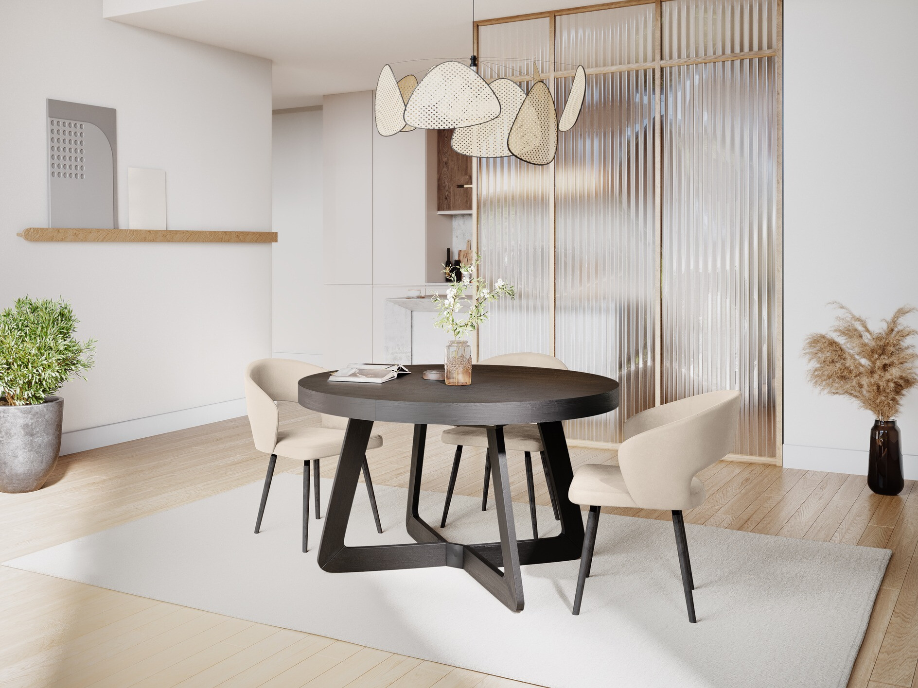 Asztal Beckley 130 (Fekete tölgy)