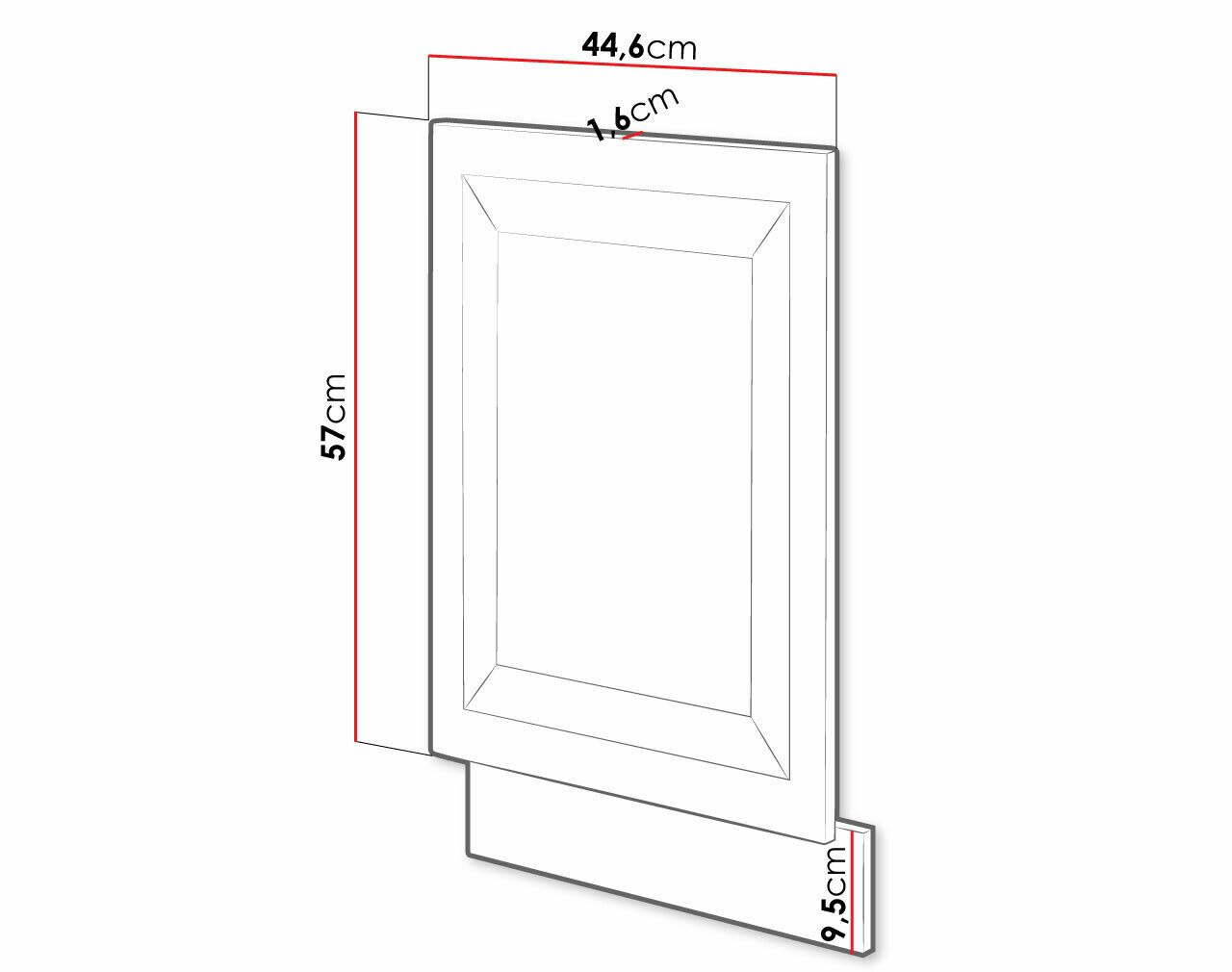 Mosogatógép-ajtó Retro Grey 144