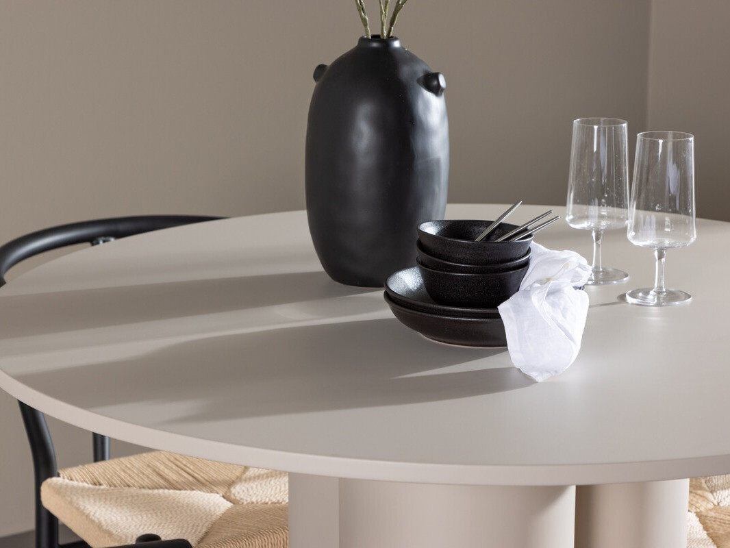 Étkezőgarnitúra Dallas 4688 (Fekete + Bézs)