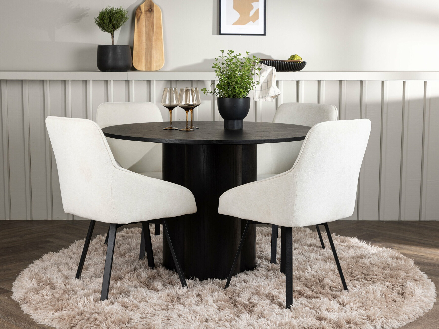 Étkezőgarnitúra Dallas 5008 (Fekete)