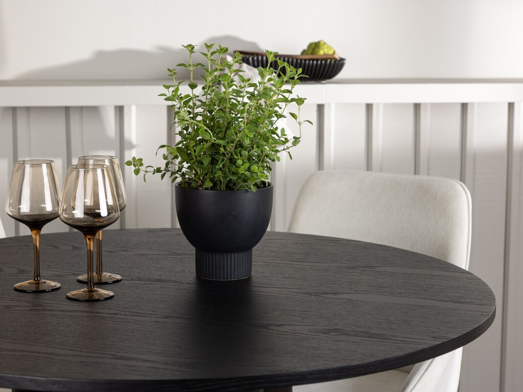 Étkezőgarnitúra Dallas 5008 (Fekete)