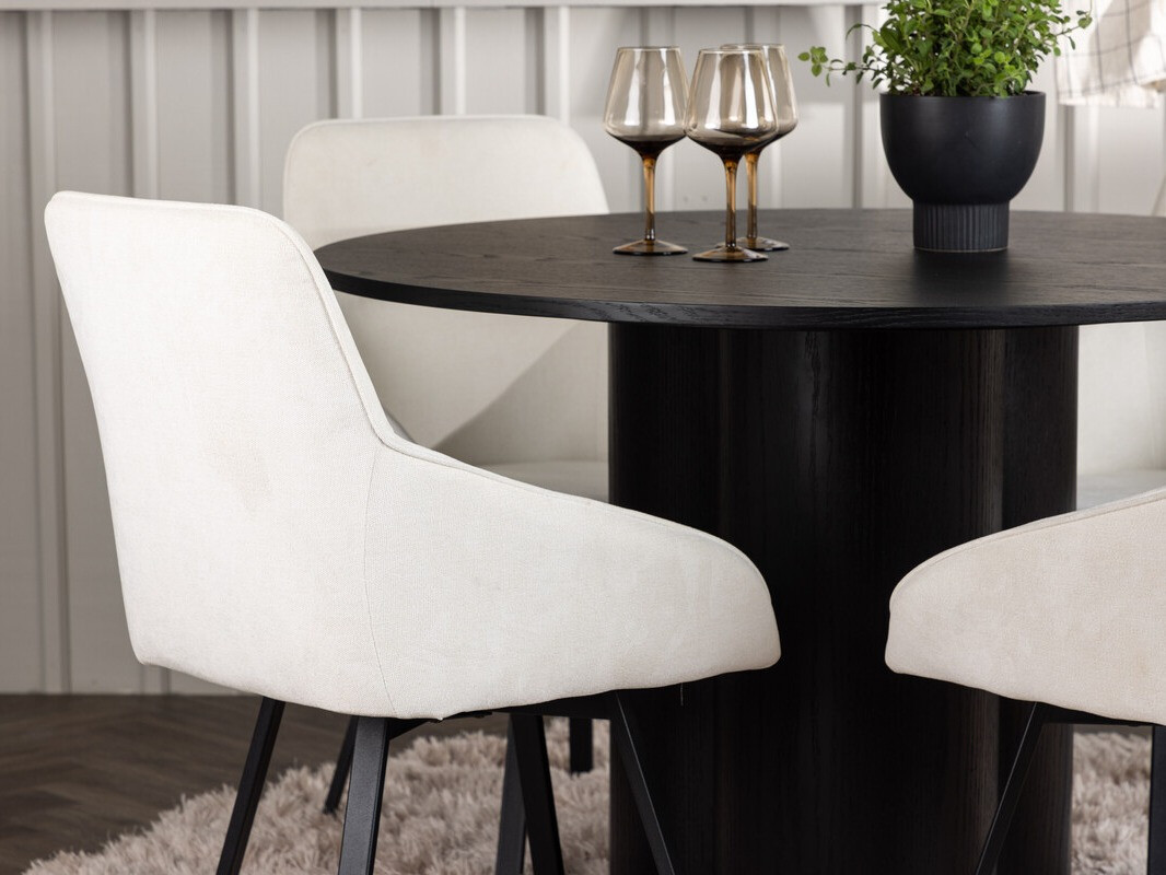 Étkezőgarnitúra Dallas 5008 (Fekete)