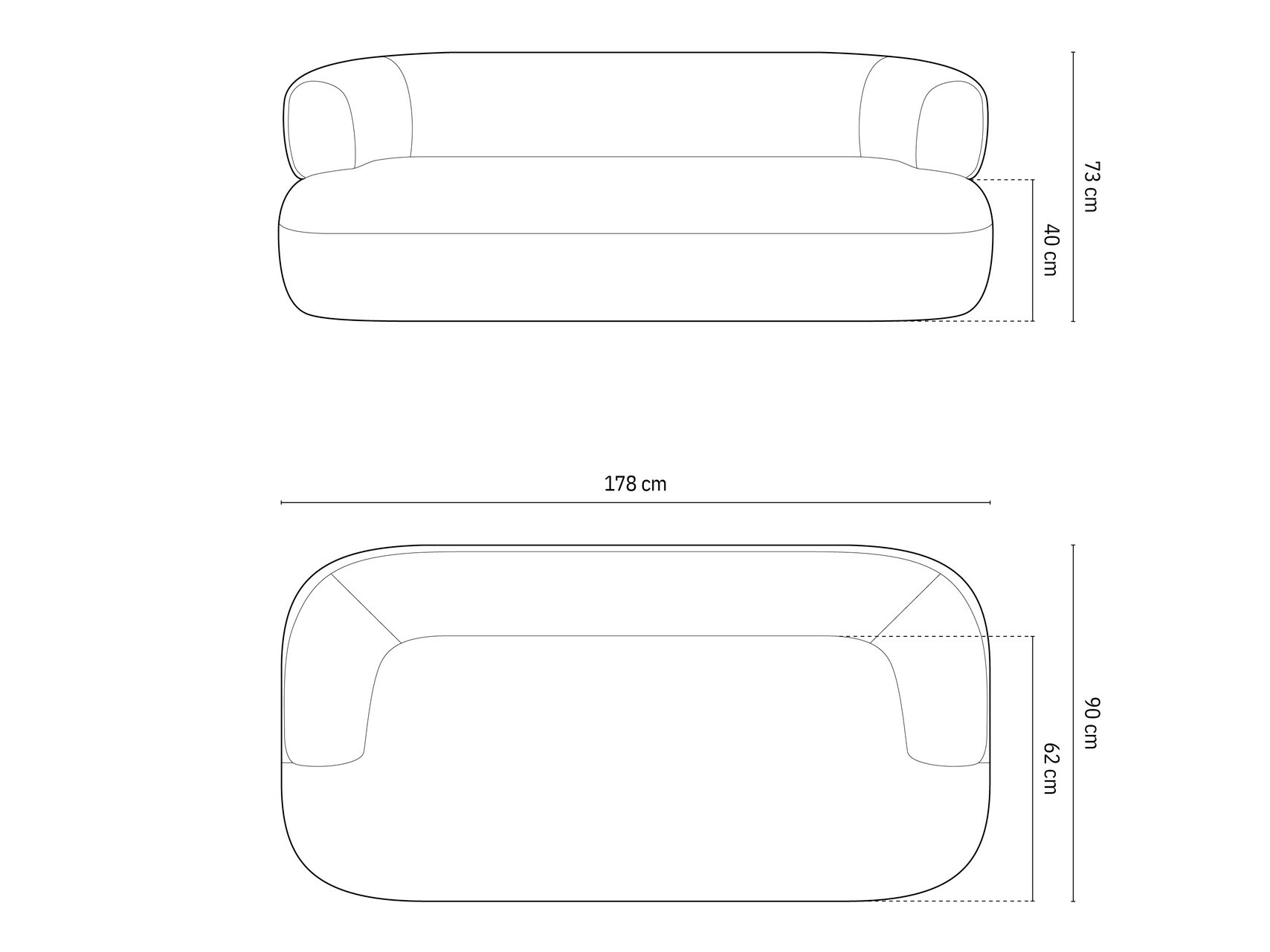 Kanapé Beckley 143 (Ascot Mouse)