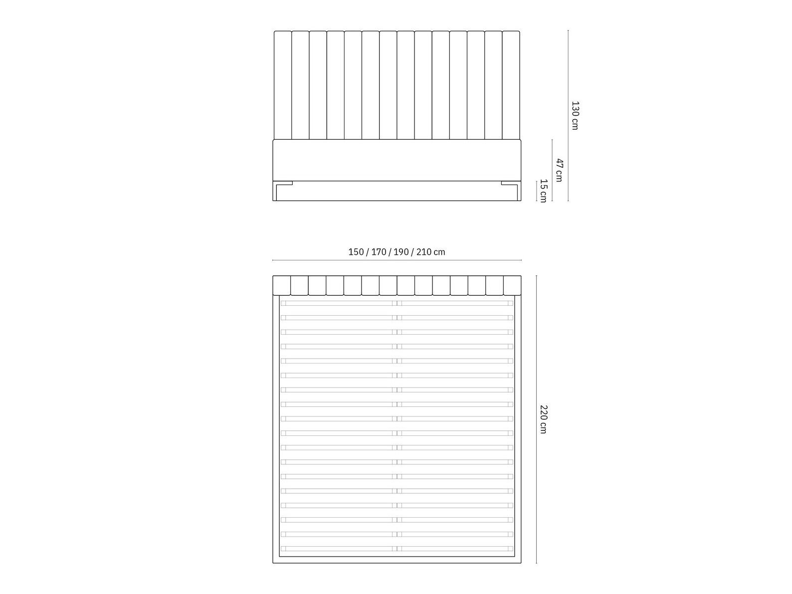 Ágy Beckley 146 (Bluvel 22)