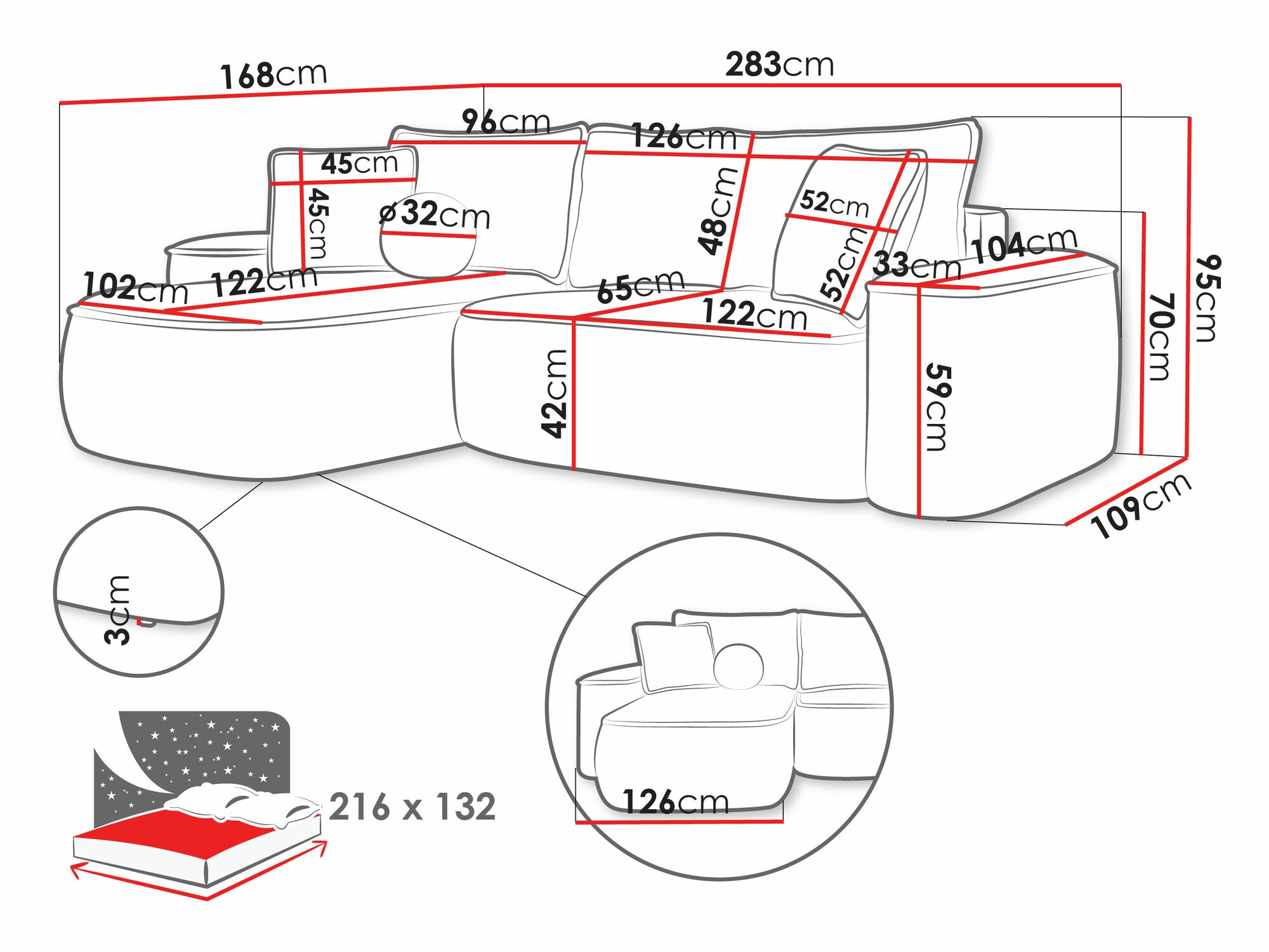 Sarokkanapé TrendyNest 112 (Curio 11)