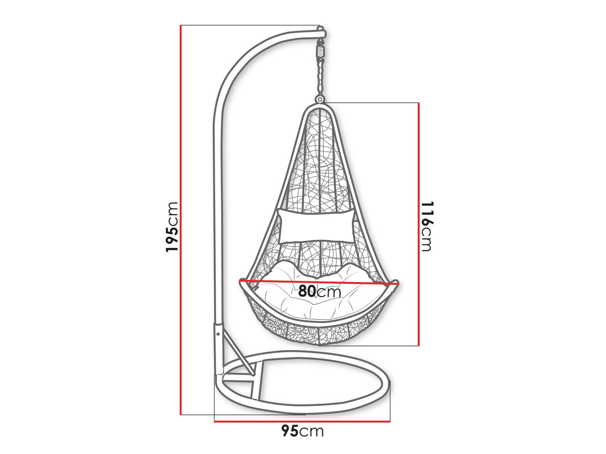 Függőszék Comfivo 313 (Barna + Bézs)