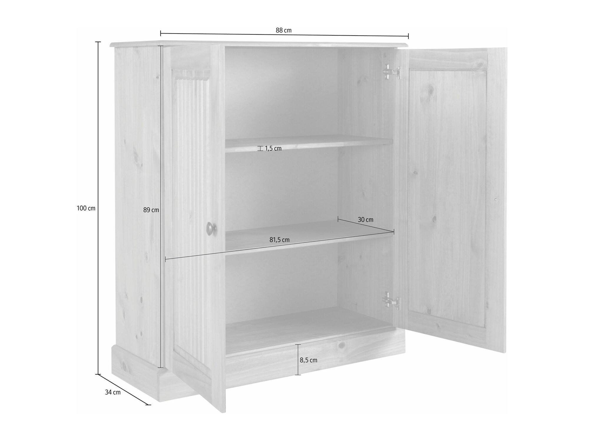 Szekrény Caltola 109 (Fenyő)