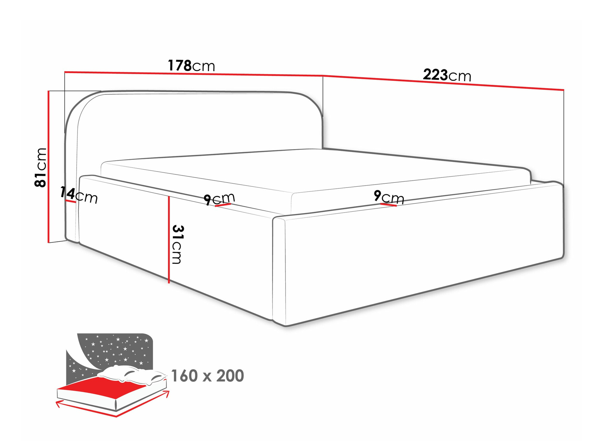 Ágy Comfivo 409 (Abriamo 3)