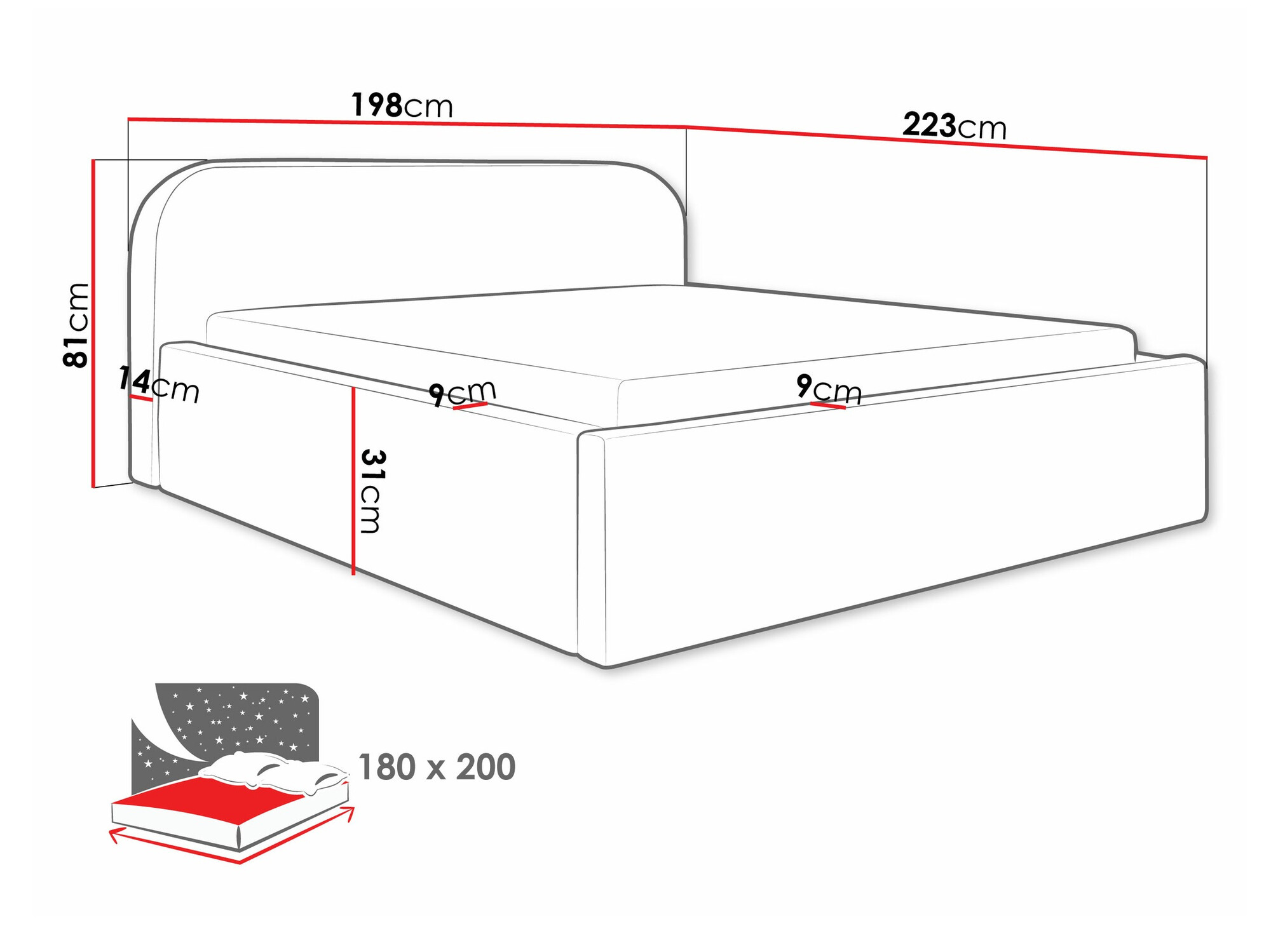 Ágy Comfivo 409 (Abriamo 3)