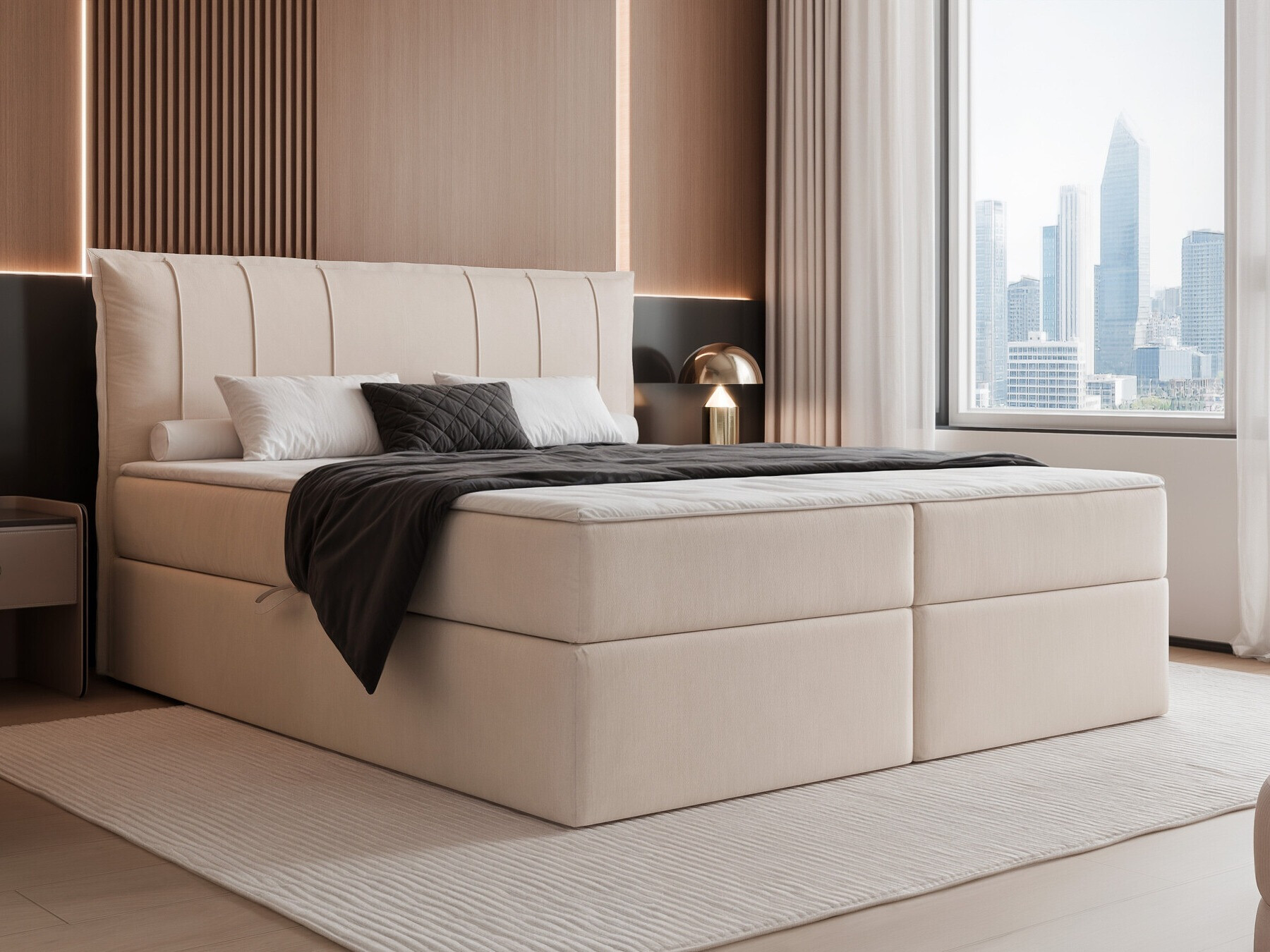 Kontinentális ágy Martinez 107 (Magic Velvet 2256)