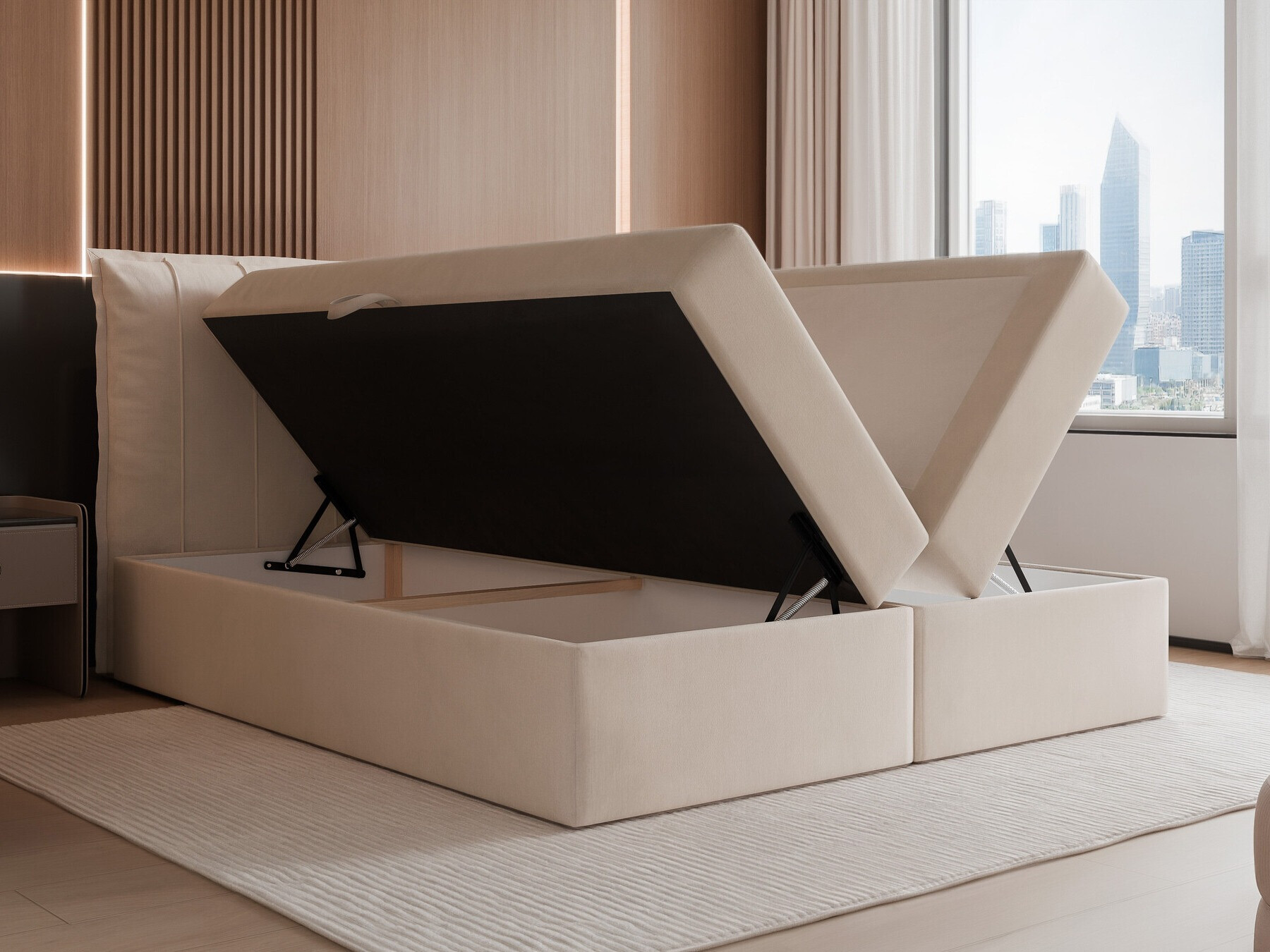 Kontinentális ágy Martinez 107 (Magic Velvet 2256)