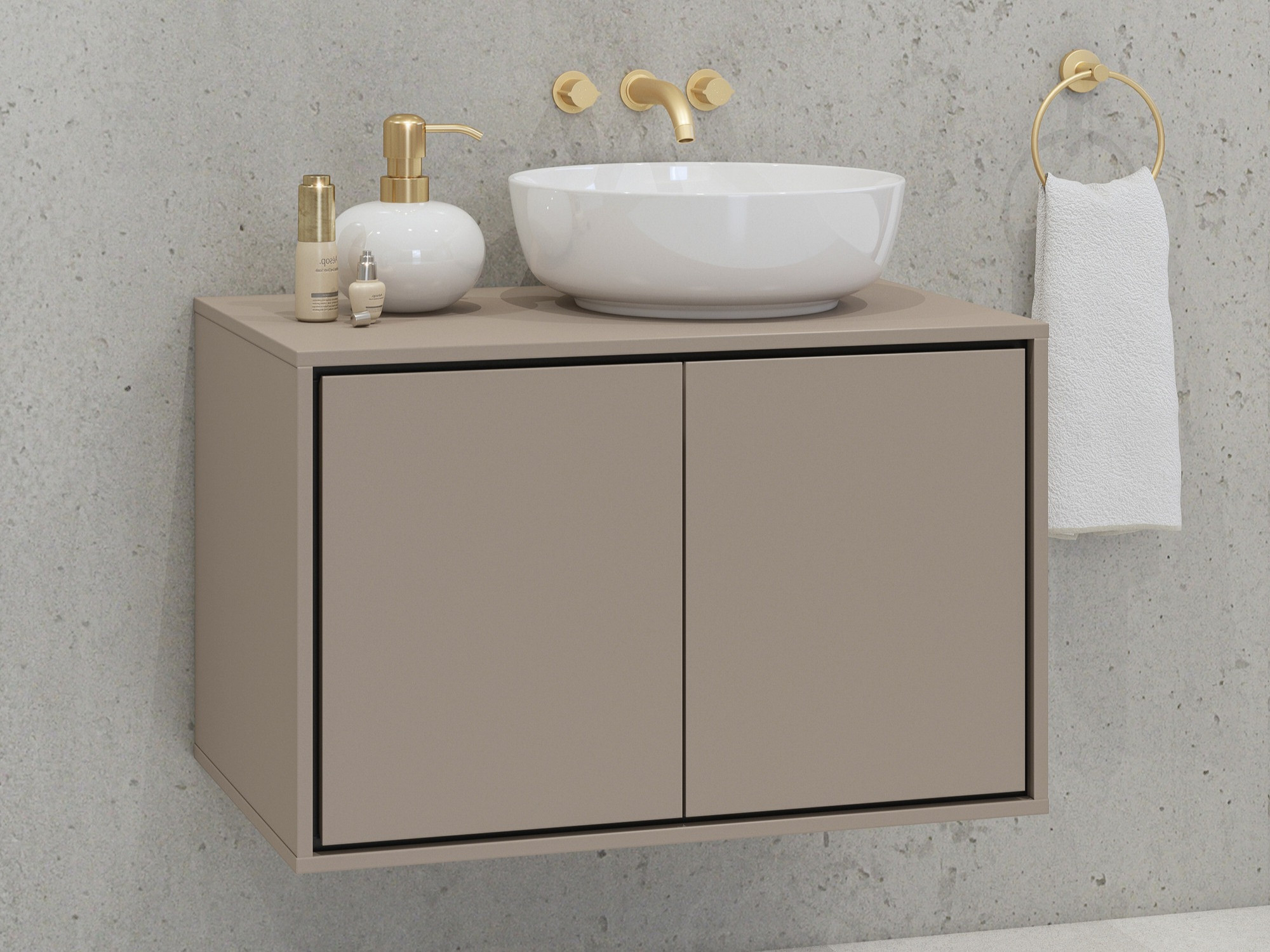 Fali szekrény mosdónak Tecavu 103 (Congo)