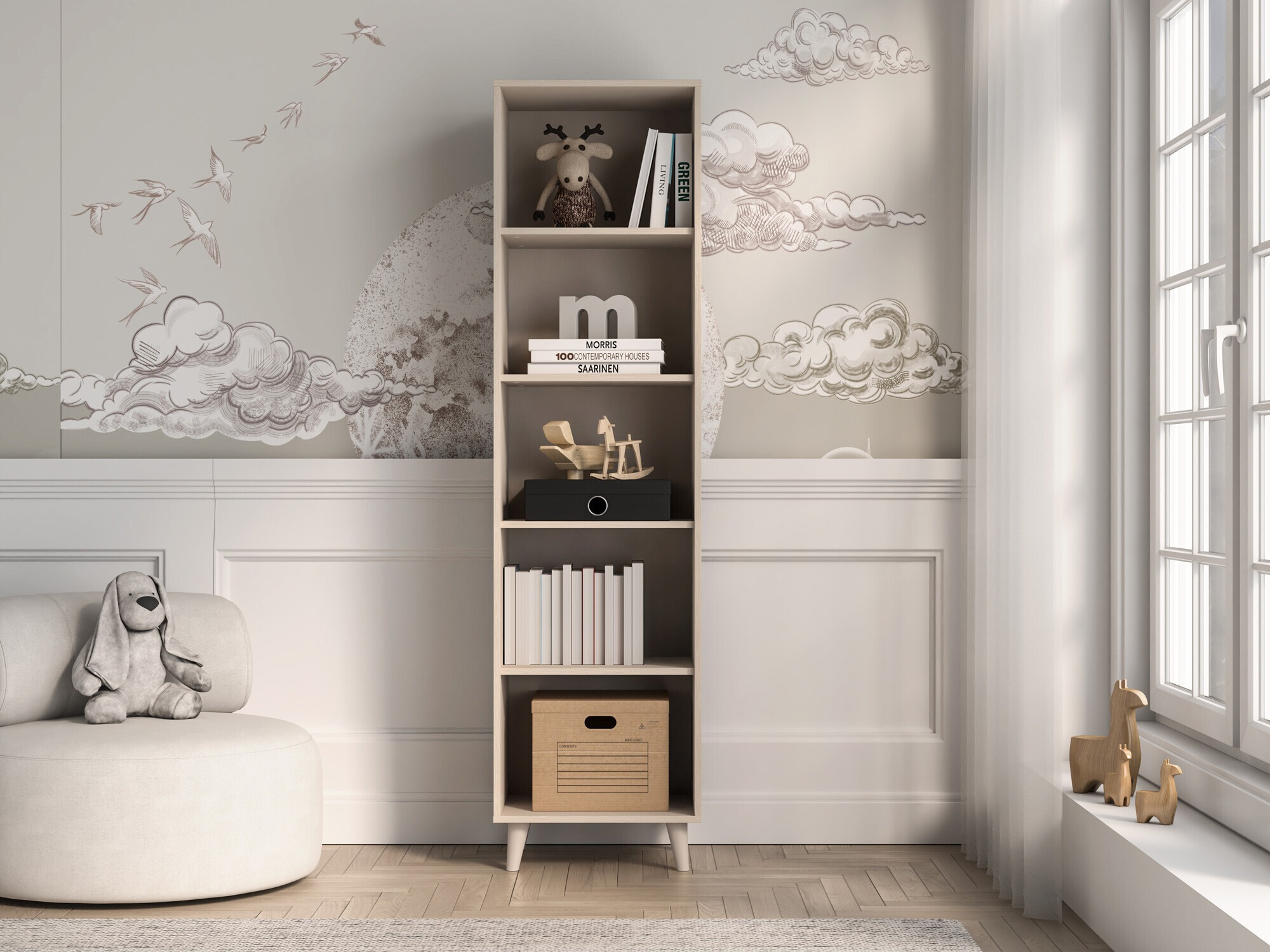 Könyvespolc Tortoli 102