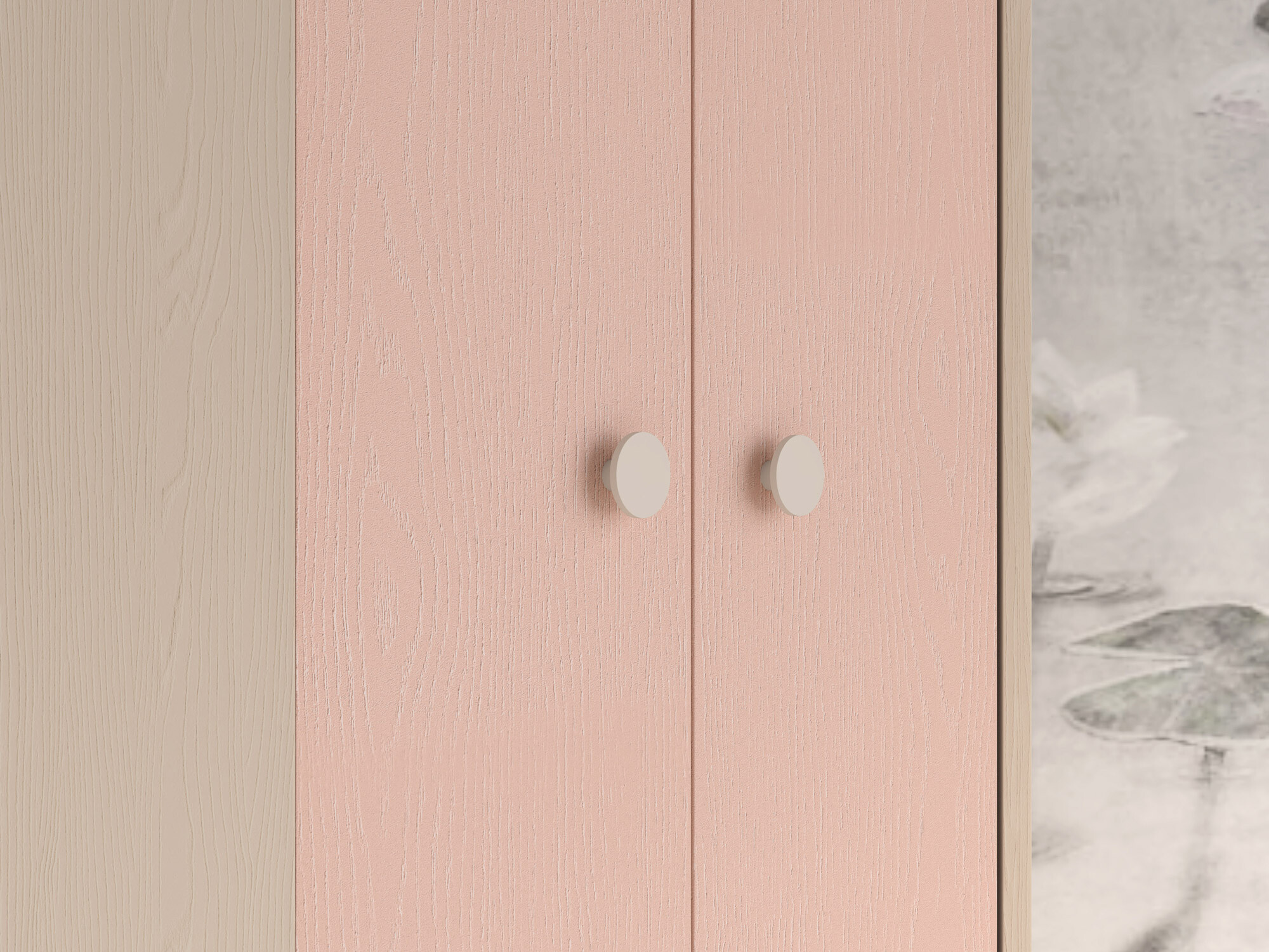 Sarokszekrény Tortoli 100 (Rózsaszín)