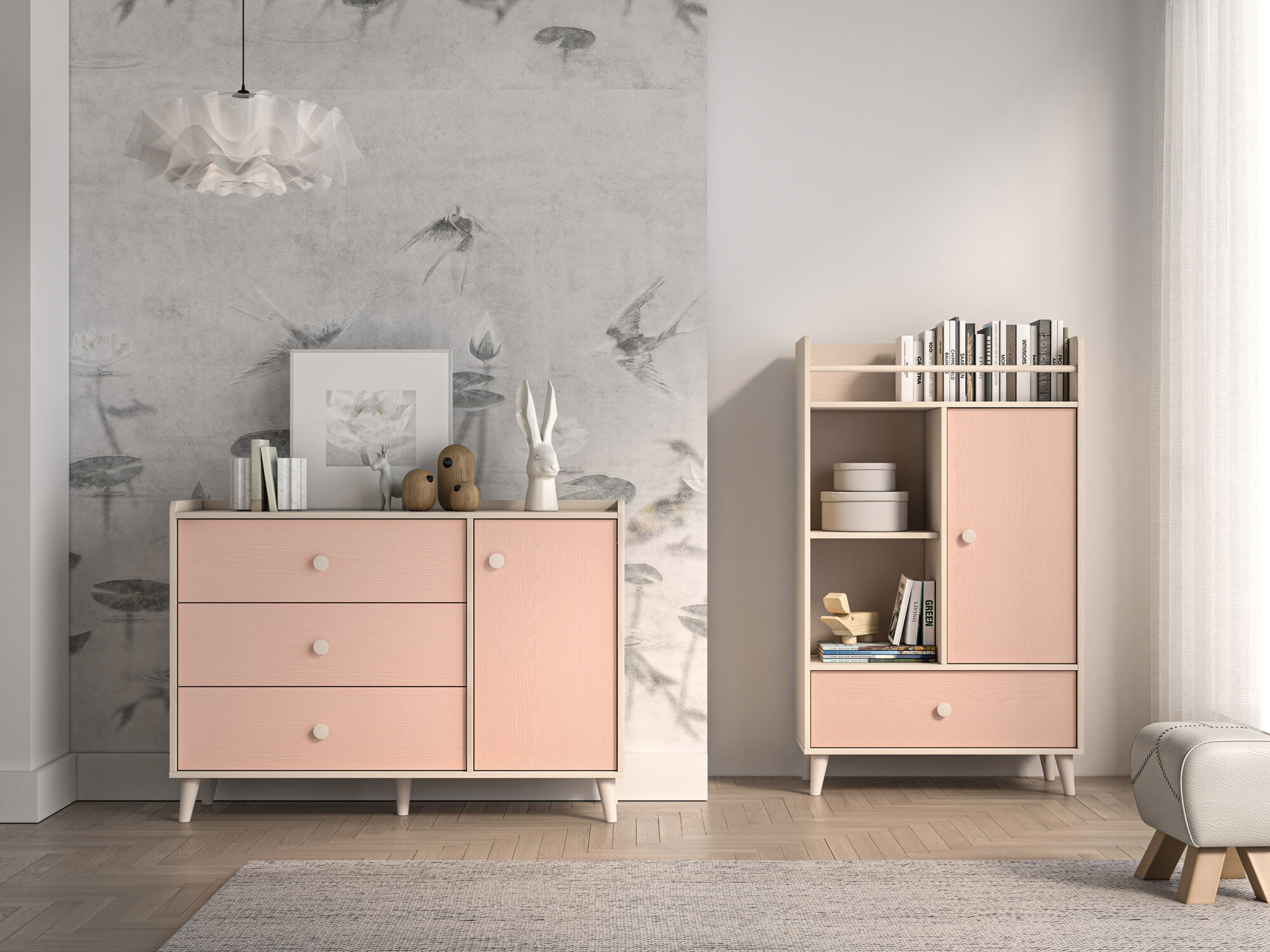 Komód Tortoli 104 (Rózsaszín)