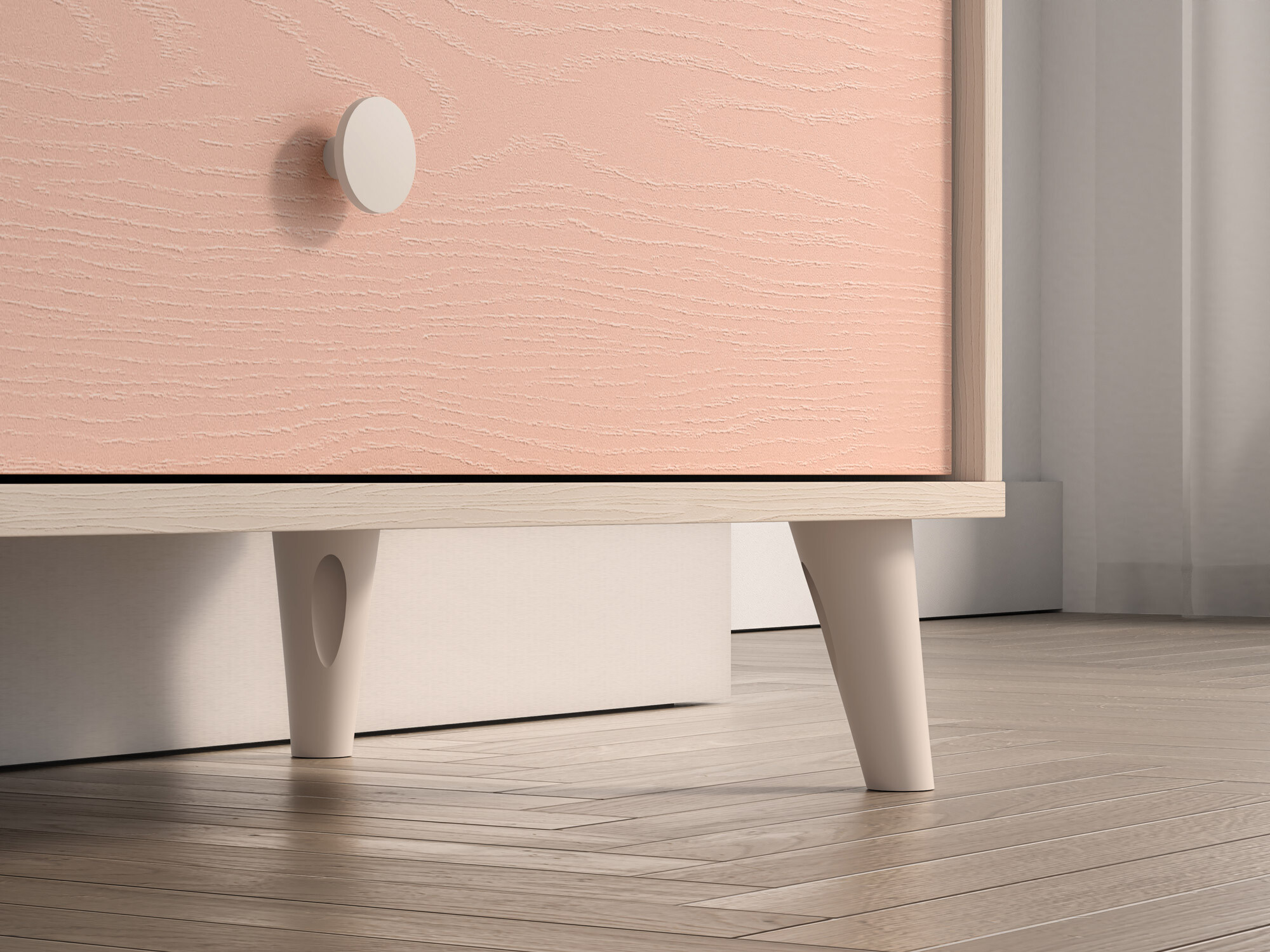 Komód Tortoli 105 (Rózsaszín)