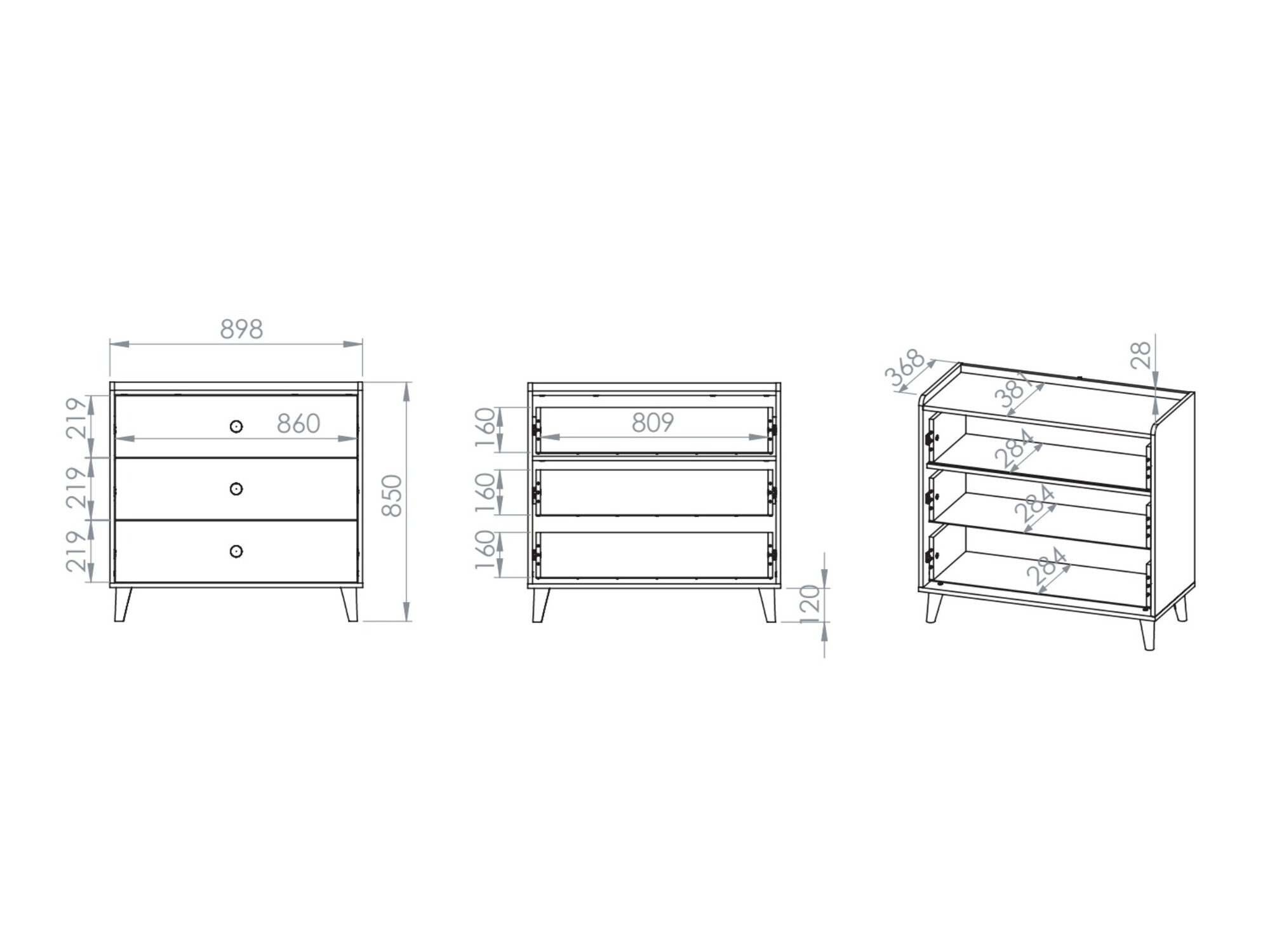 Komód Tortoli 105 (Rózsaszín)