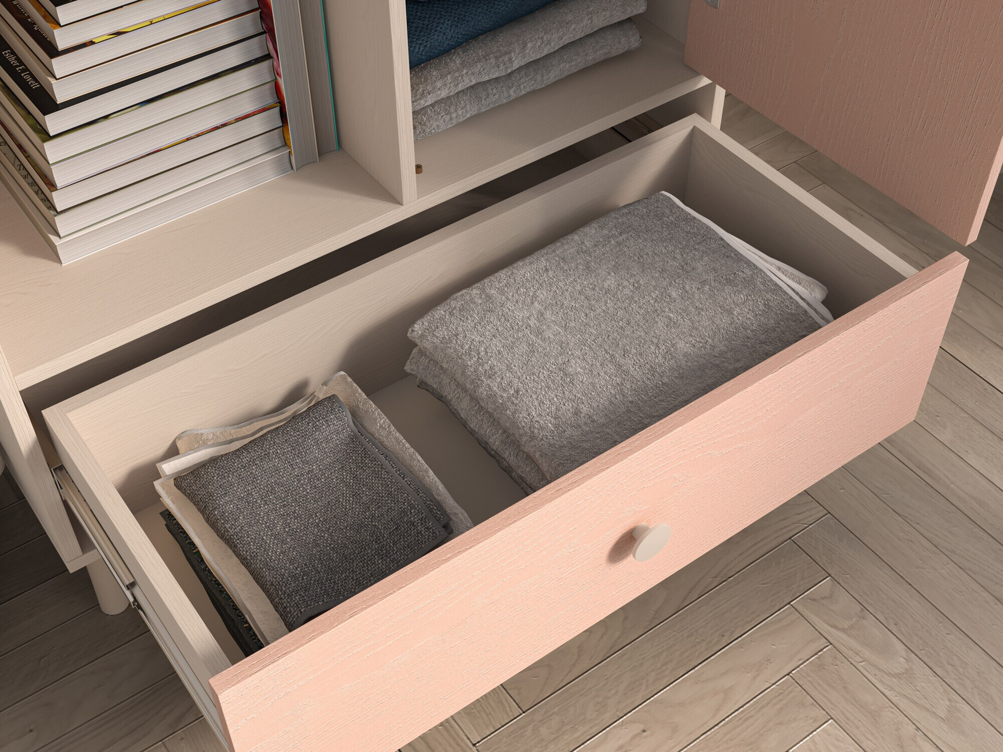 Szekrény Tortoli 103 (Rózsaszín)