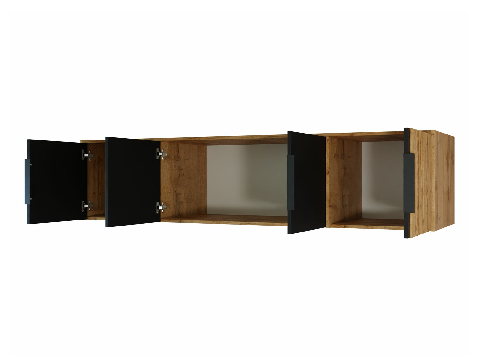 Gardróbszekrény Collis II (Fehér + Wotan tölgy)