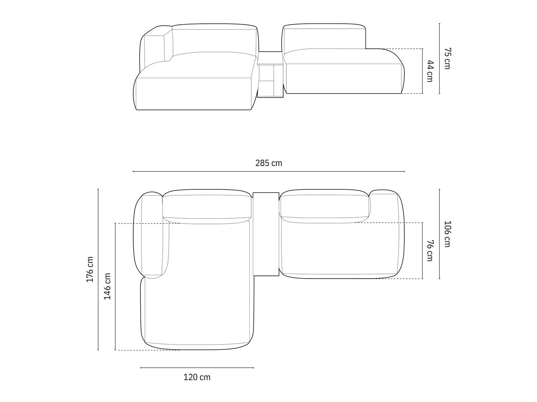 Moduláris sarokkanapé Sorcoro 106 (Vogue 01)