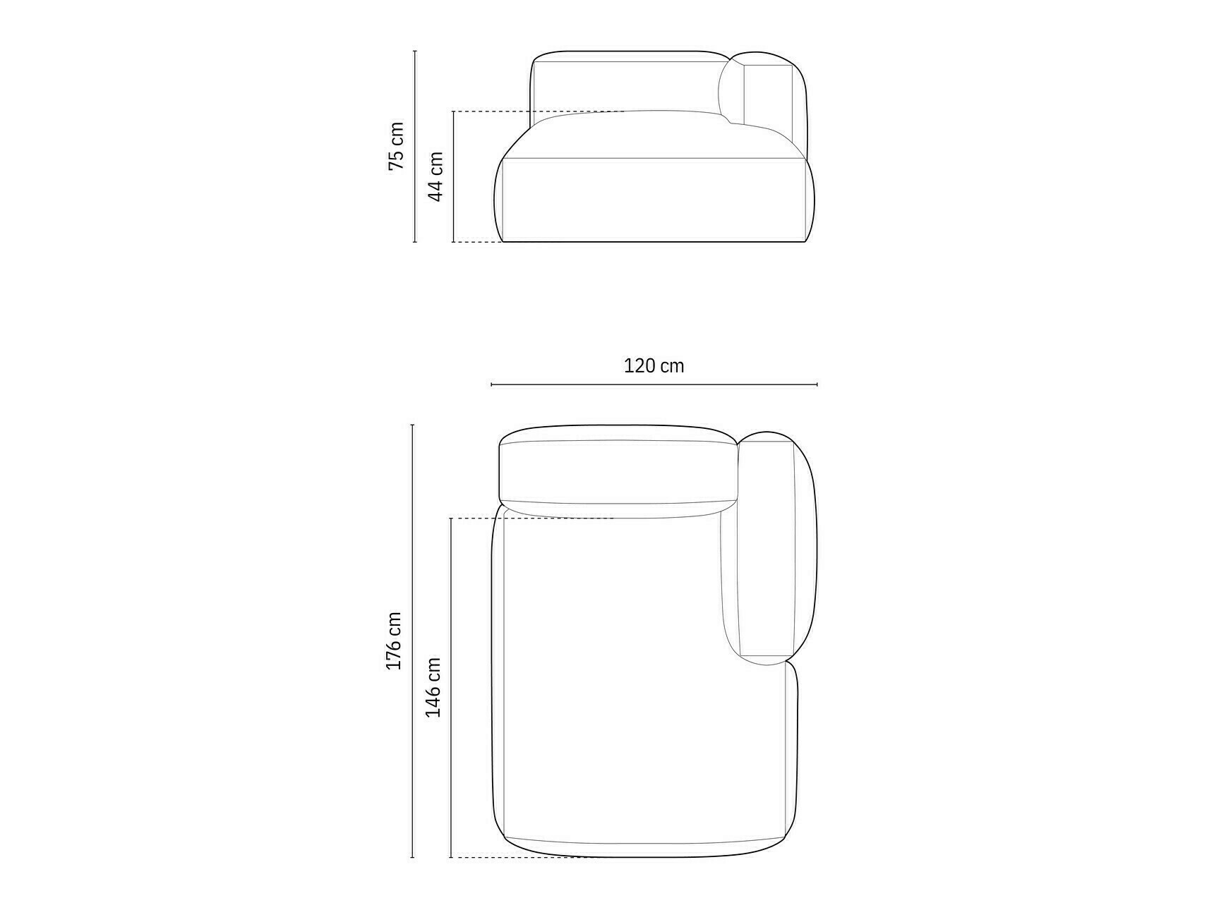Moduláris fotelek Sorcoro 107 (Boston Ocean)