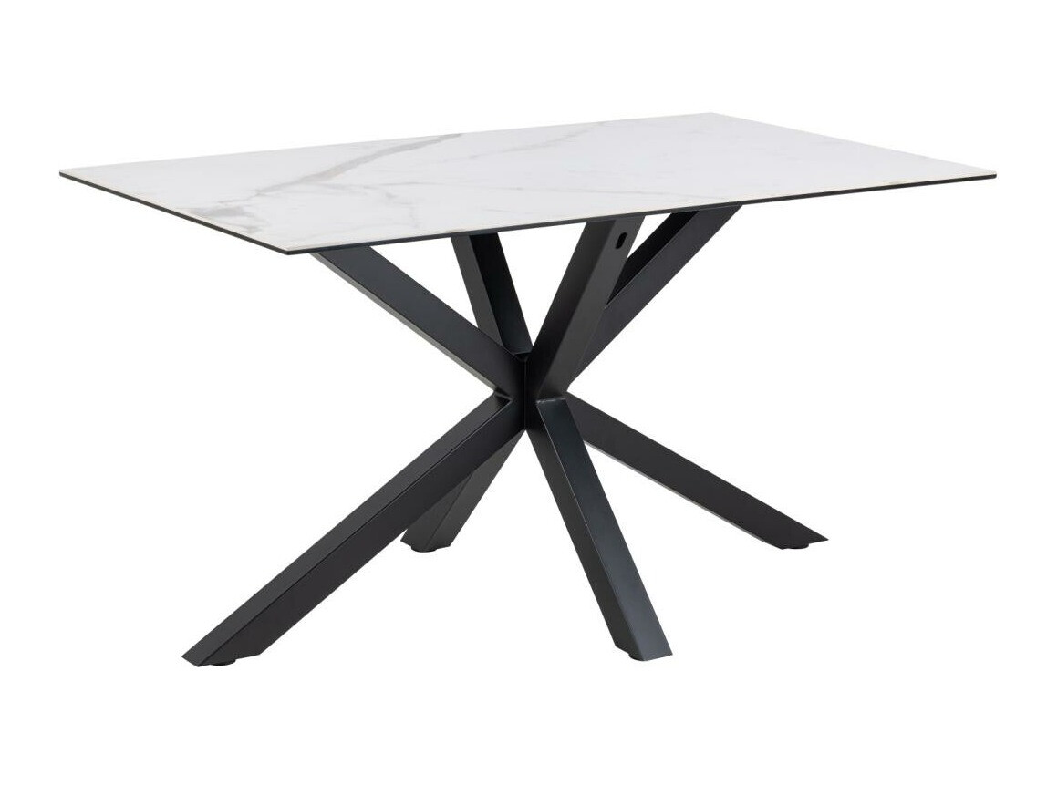 Asztal Norsica 918 (Fehér márvány + Fekete)