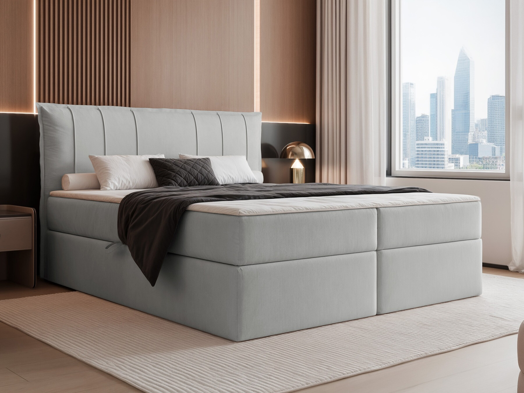 Kontinentális ágy Martinez 107 (Magic Velvet 2240)