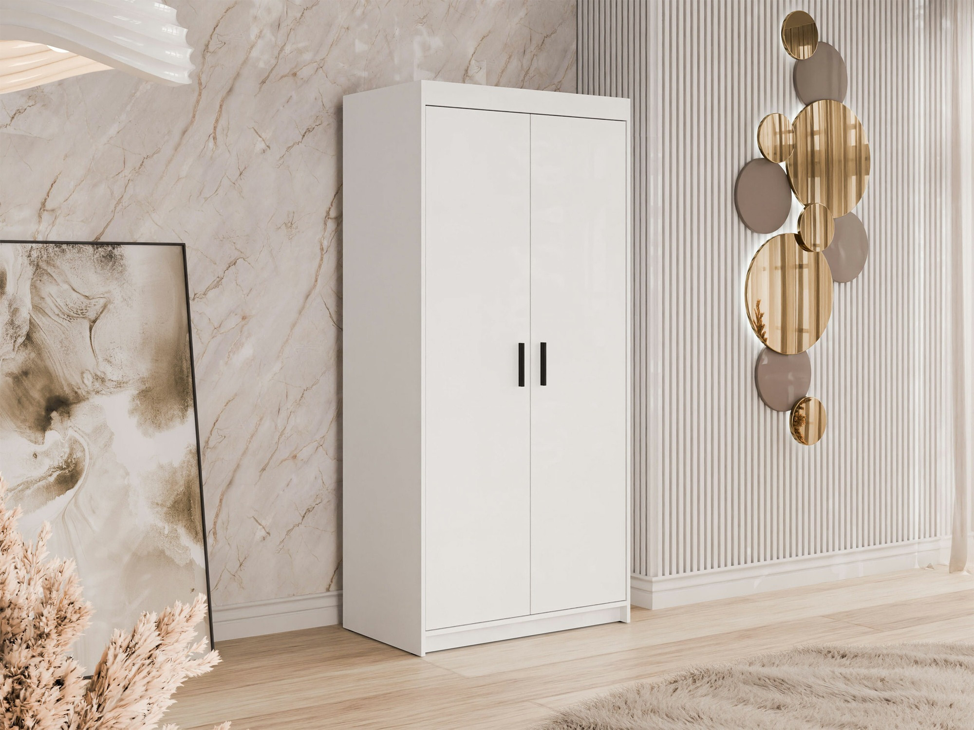 Gardróbszekrény Novduni 100 (Fehér)