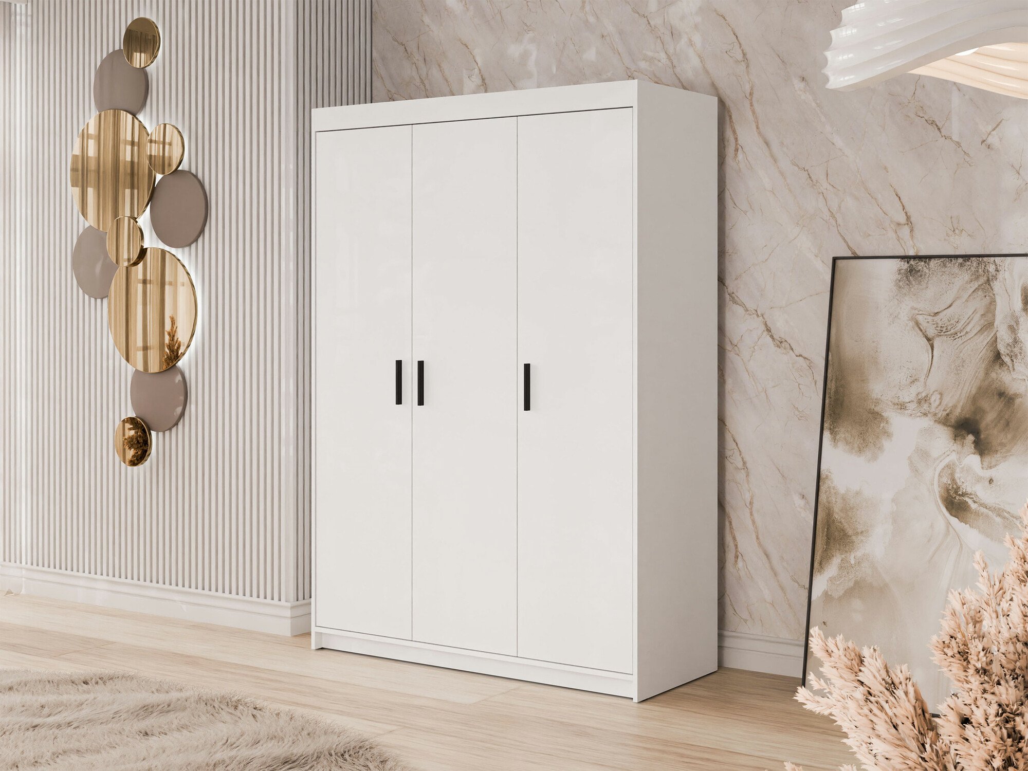 Gardróbszekrény Novduni 101 (Fehér)