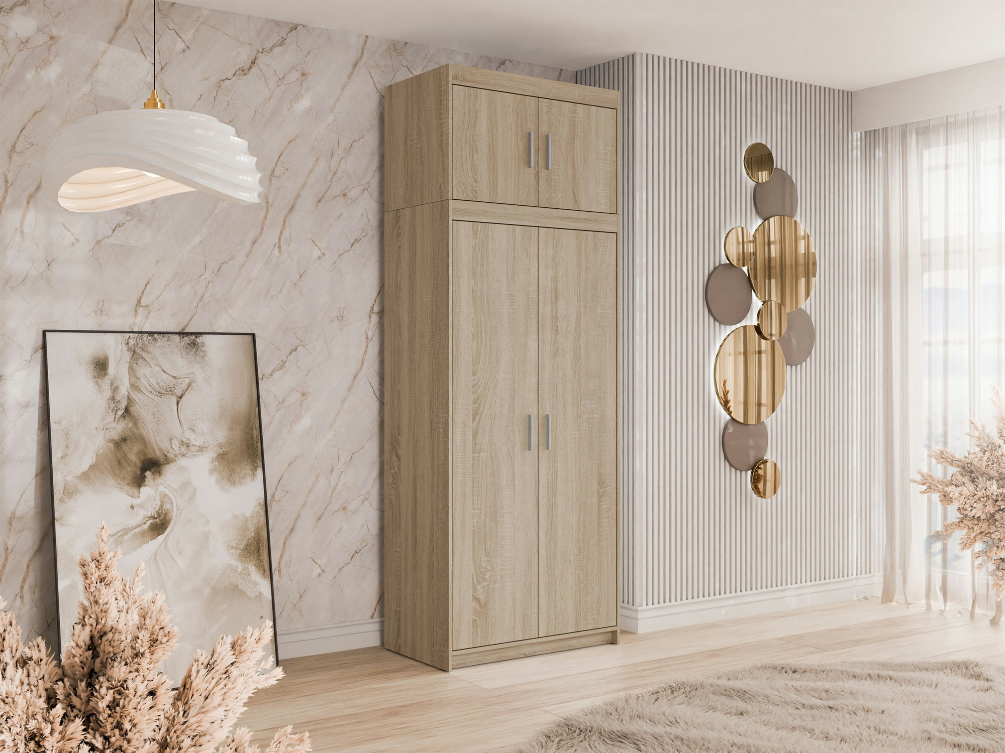 Gardróbszekrény Novduni 103 (Sonoma tölgy)