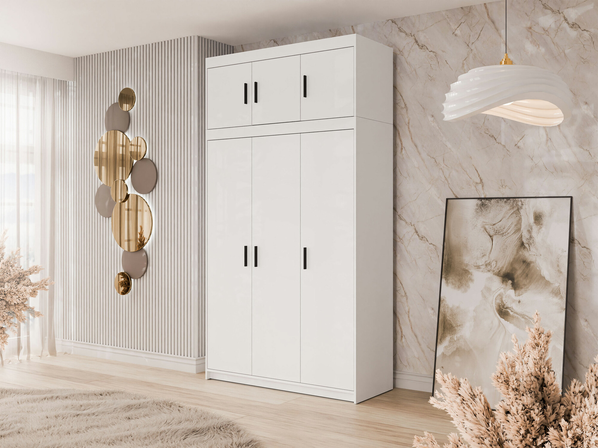 Gardróbszekrény Novduni 104 (Fehér)