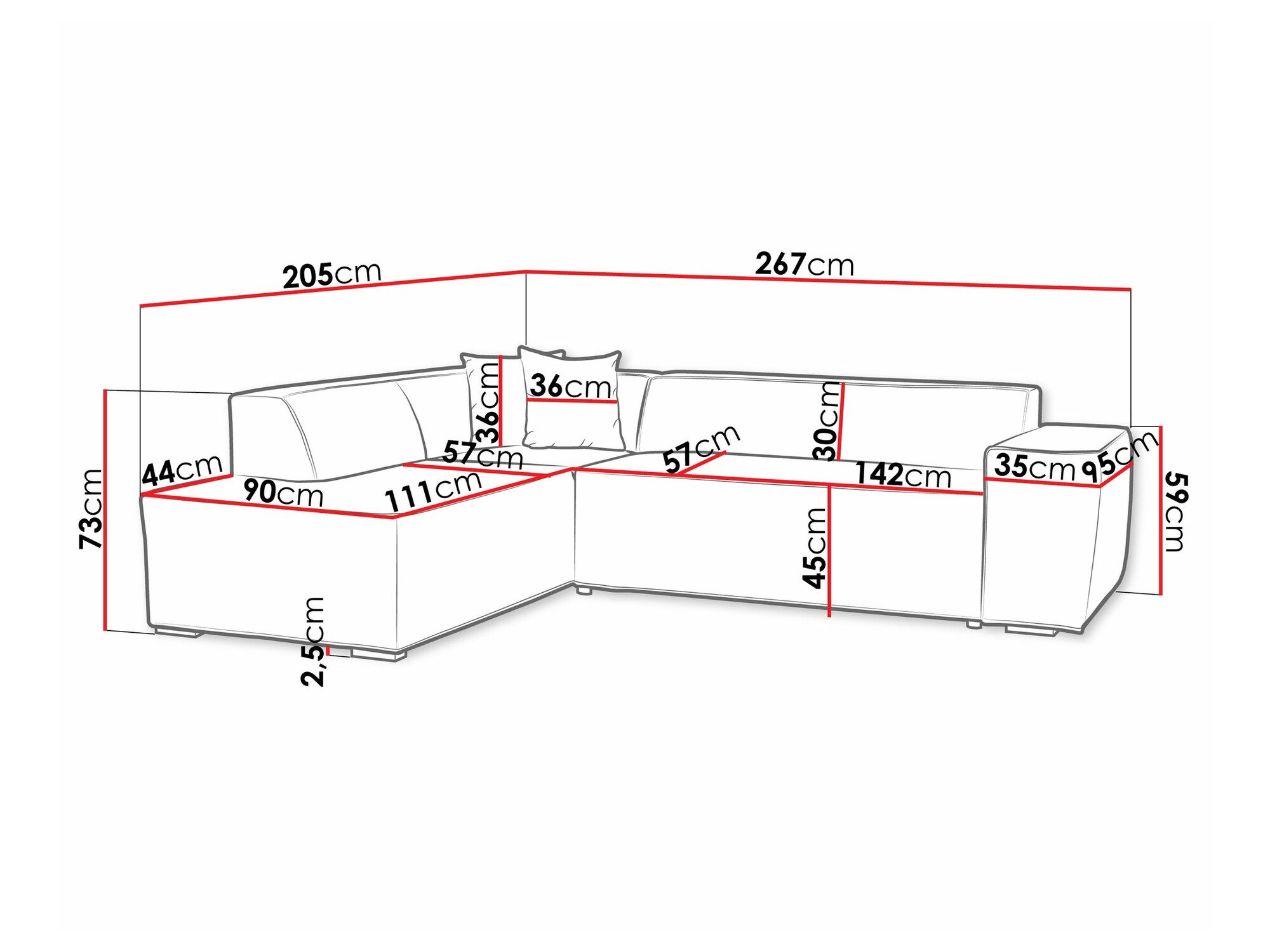 Sarokkanapé Comfivo 289 (Baloo 2073)