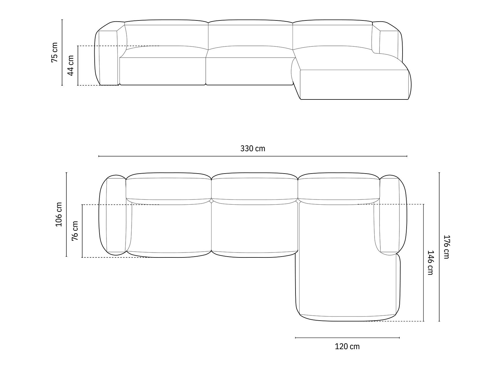 Moduláris sarokkanapé Sorcoro 104 (Vogue 11)