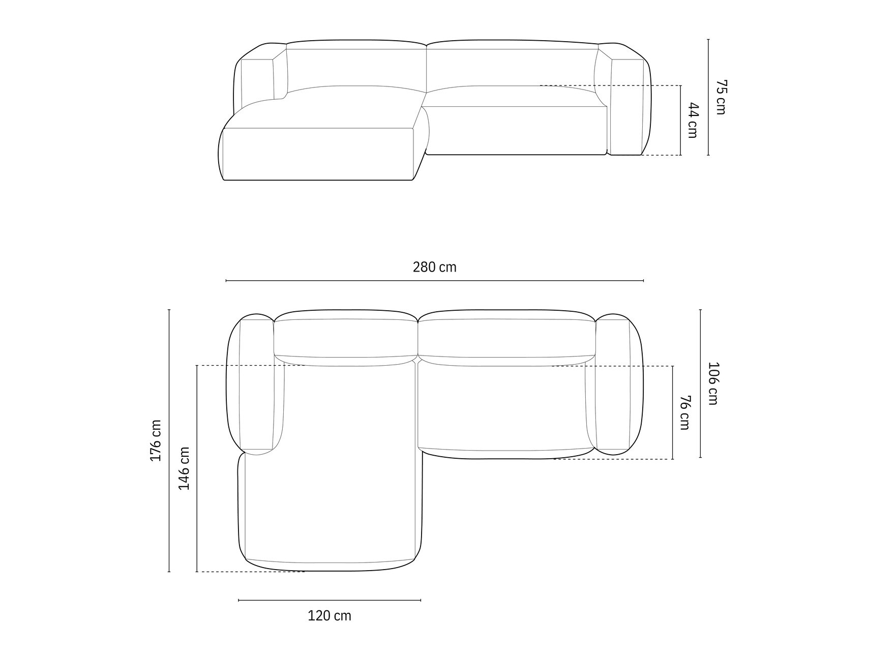 Moduláris sarokkanapé Sorcoro 105 (Vogue 01)