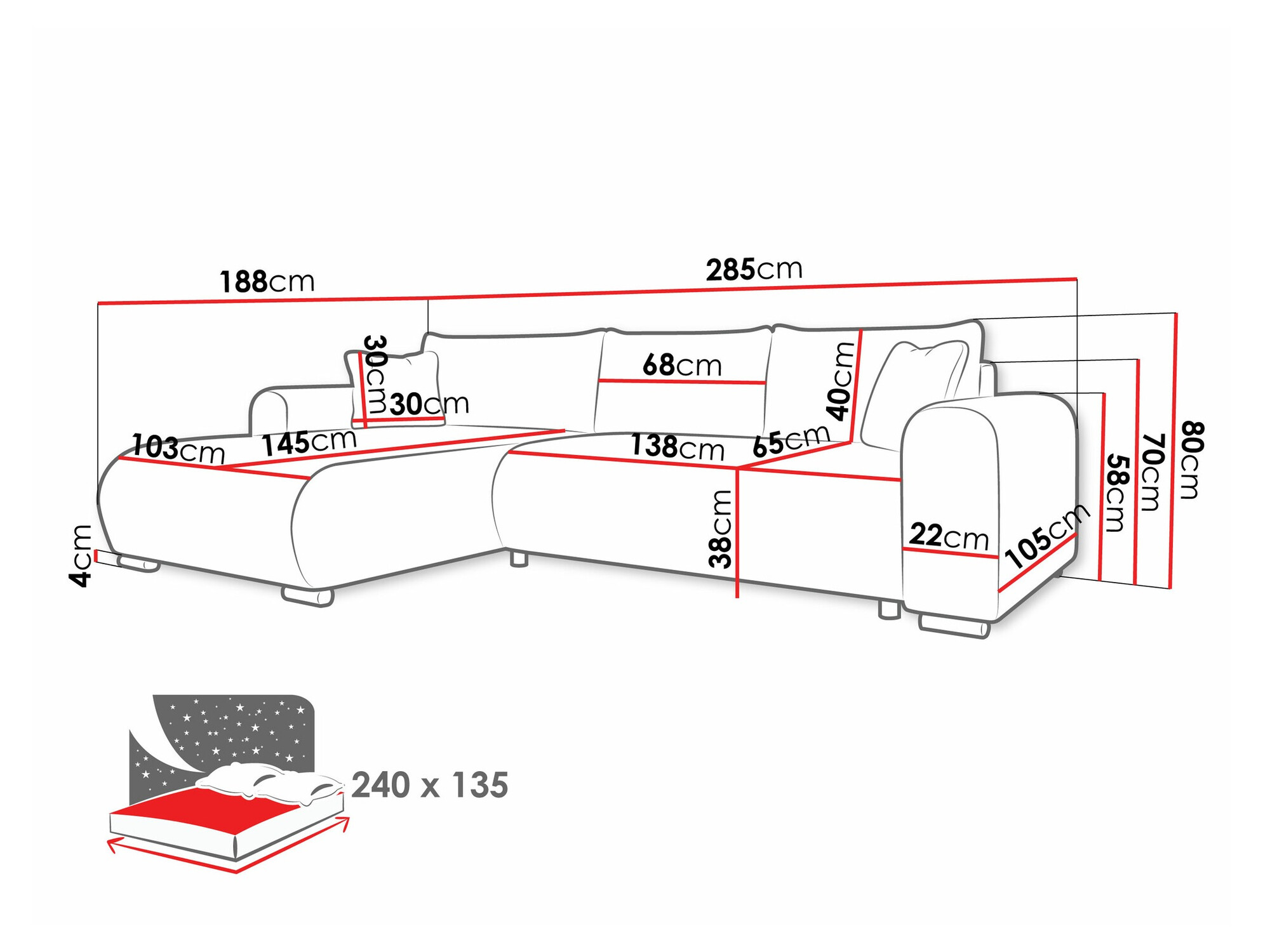 Sarokkanapé Comfivo 410 (Poso 100)