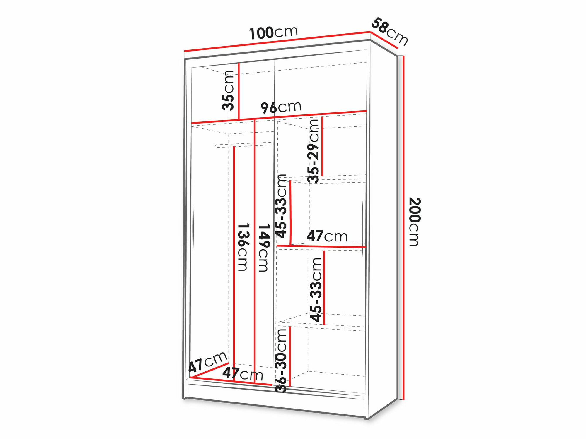 Gardróbszekrény Closico Structor VI (Kasmír)